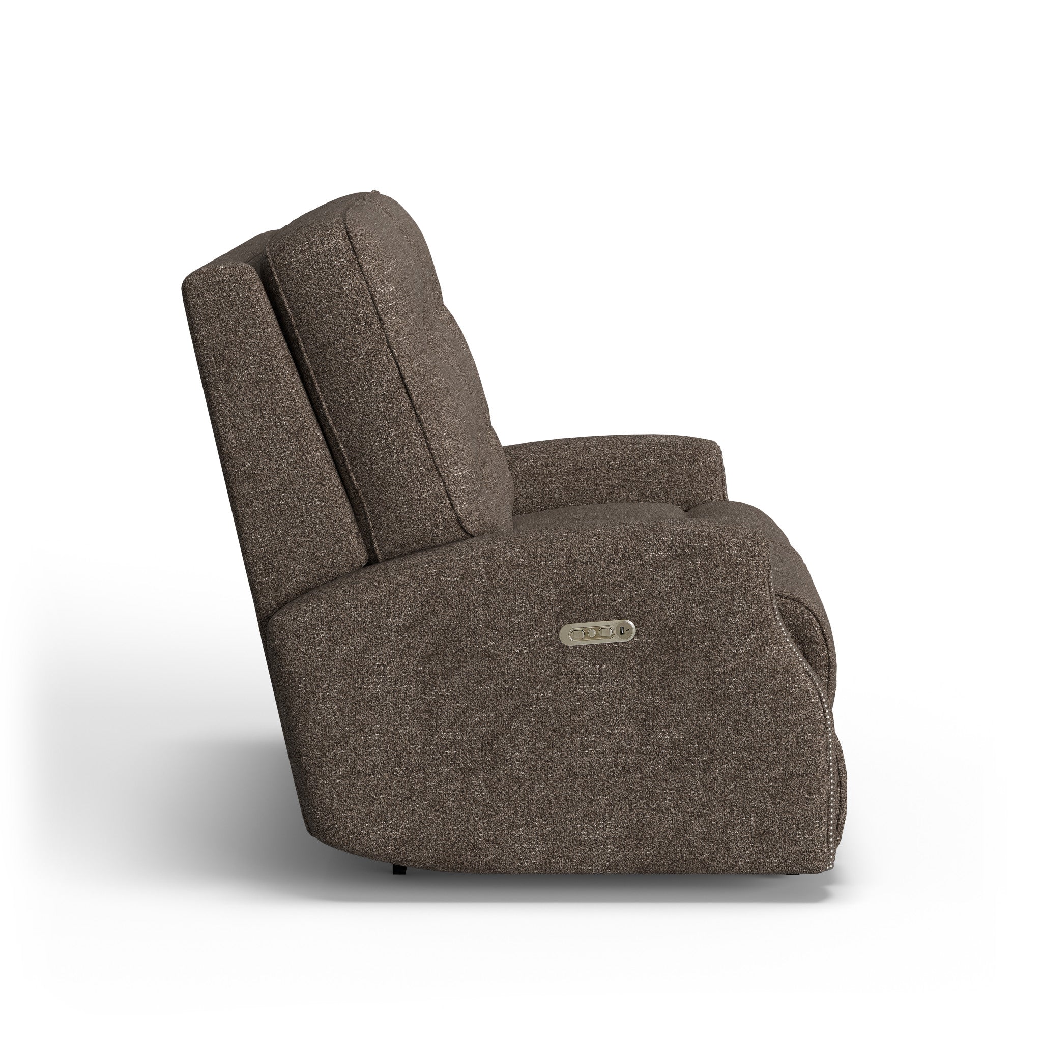 Devon Fabric Power Reclining Loveseat with Power Headrests