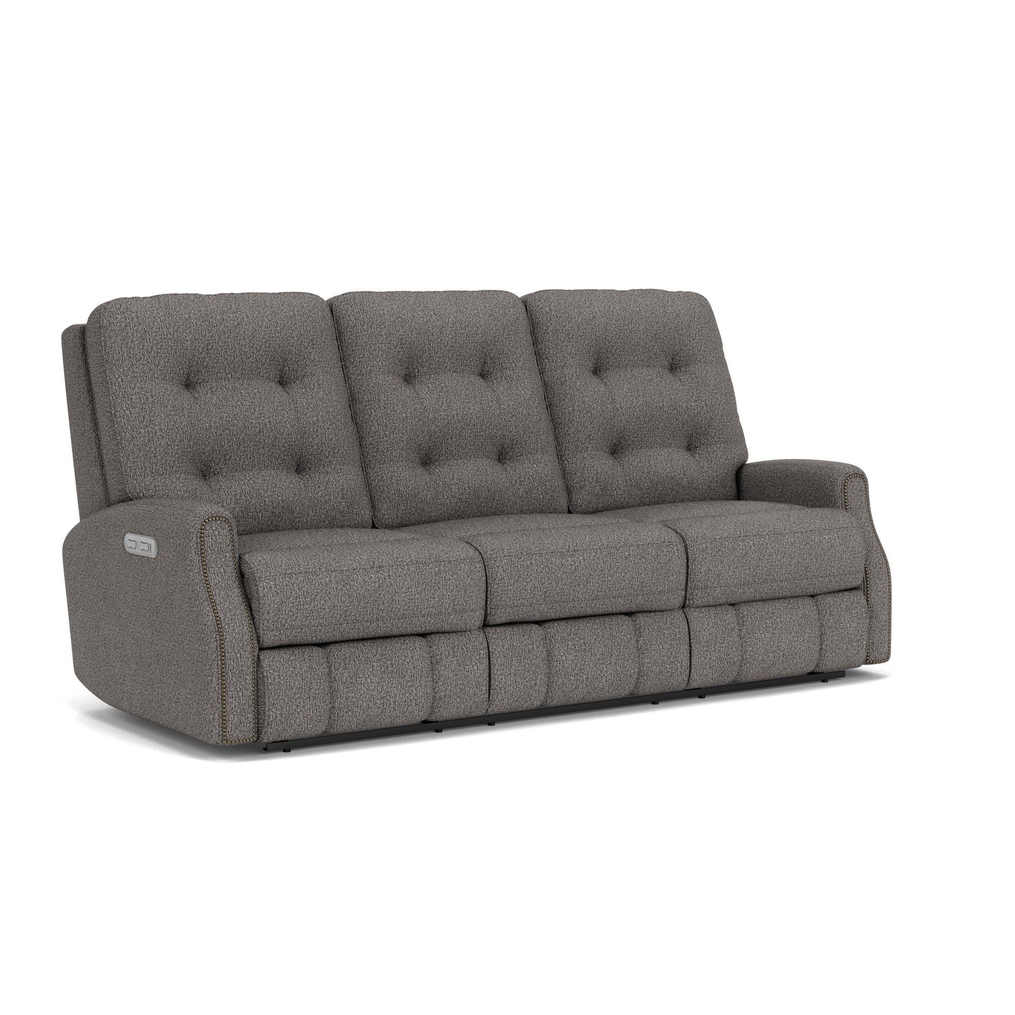 Devon Fabric Power Reclining Sofa with Power Headrests