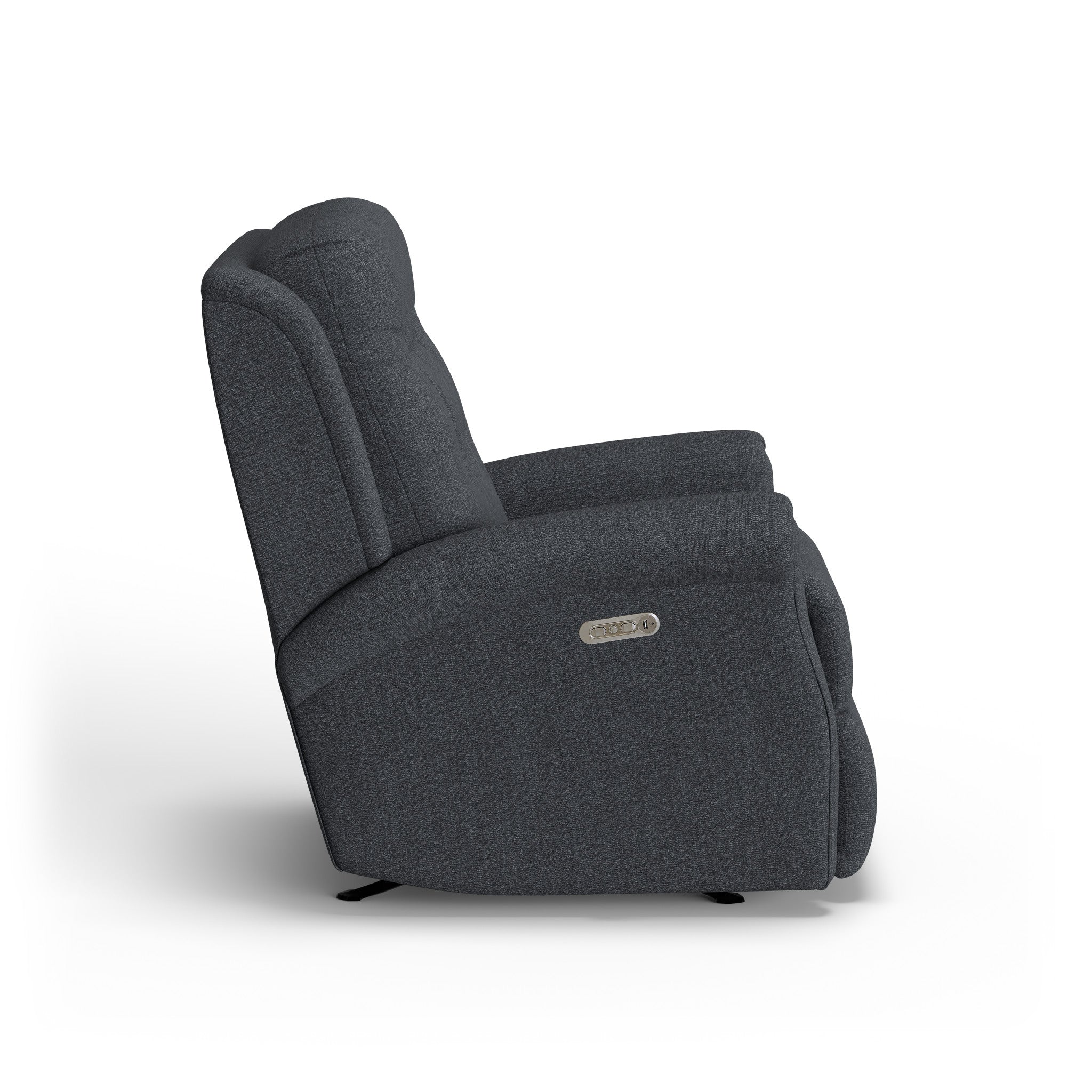 Minnie Fabric Power Rocking Recliner with Power Headrest