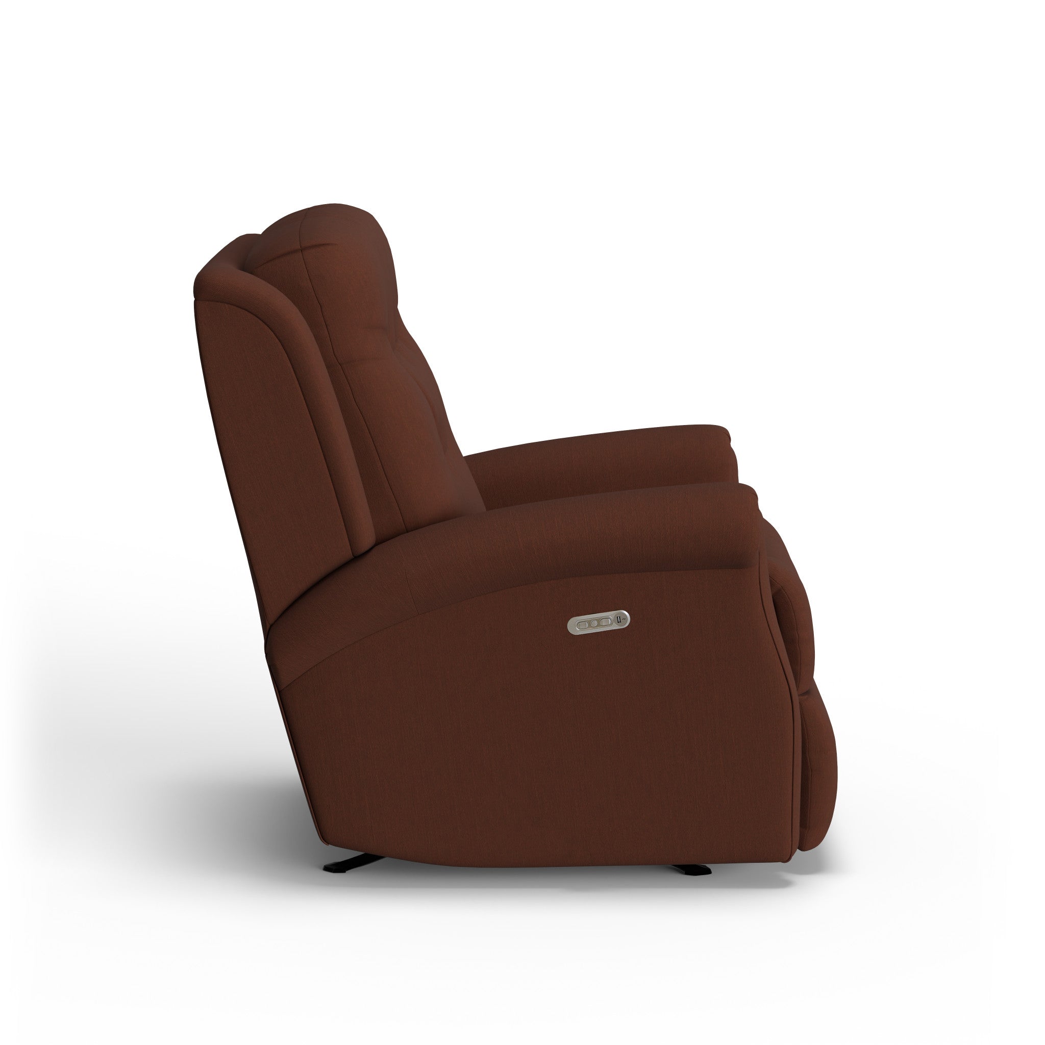Minnie Fabric Power Rocking Recliner with Power Headrest
