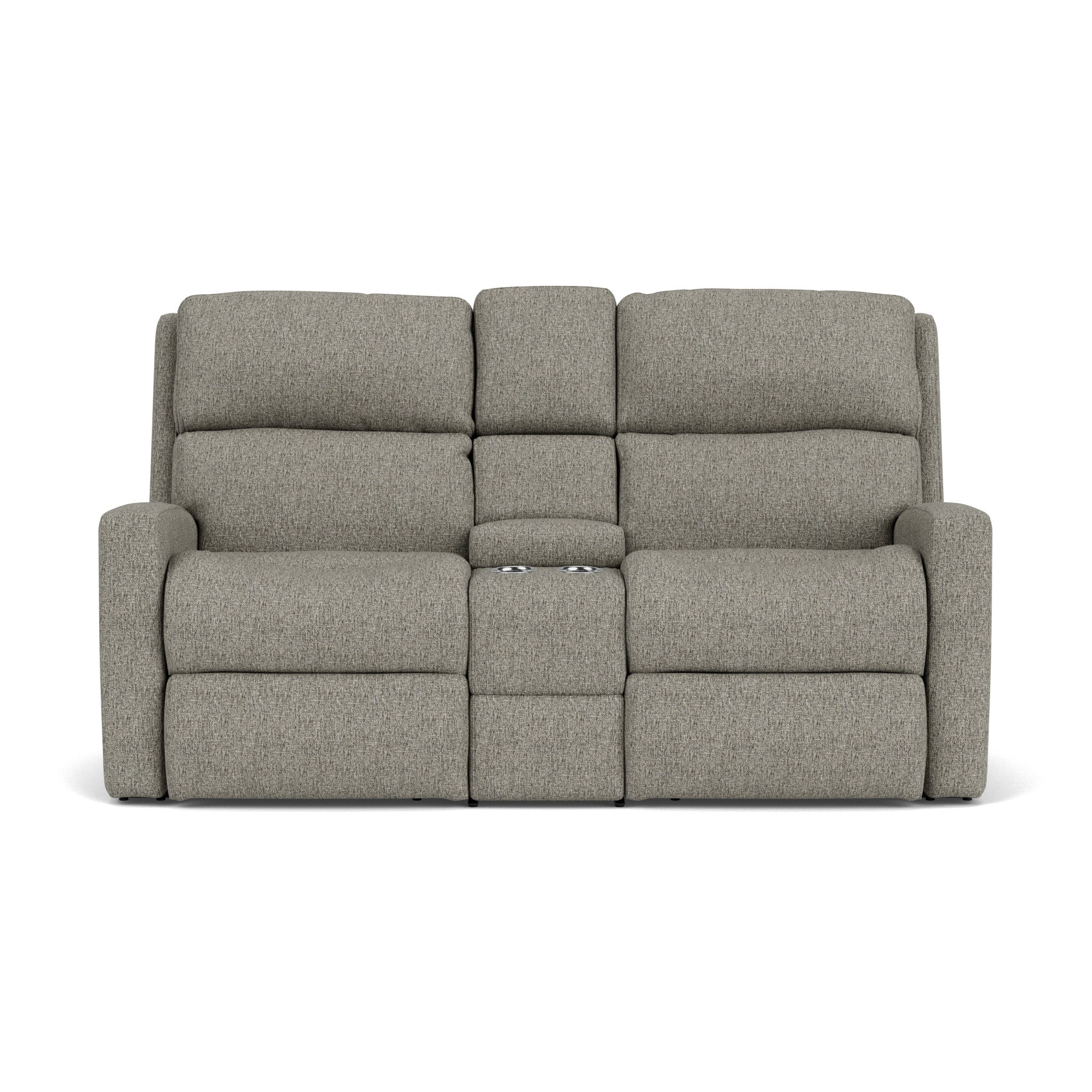Catalina Fabric Power Reclining Loveseat with Console & Power Headrests