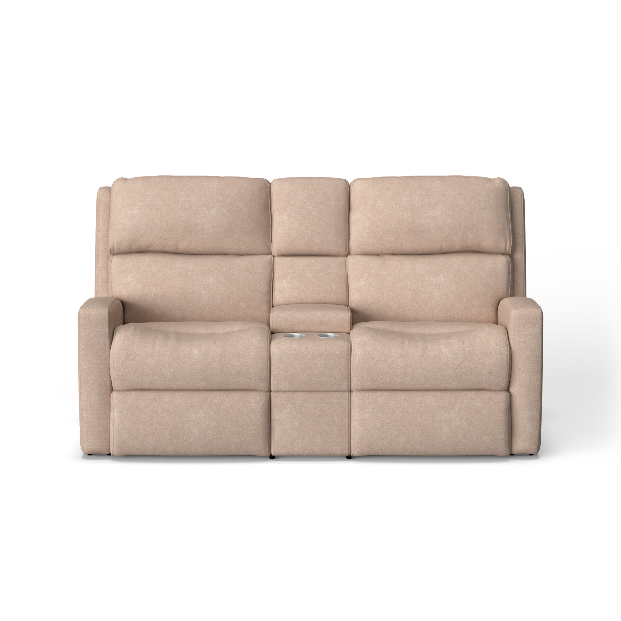 Catalina Fabric Power Reclining Loveseat with Console & Power Headrests
