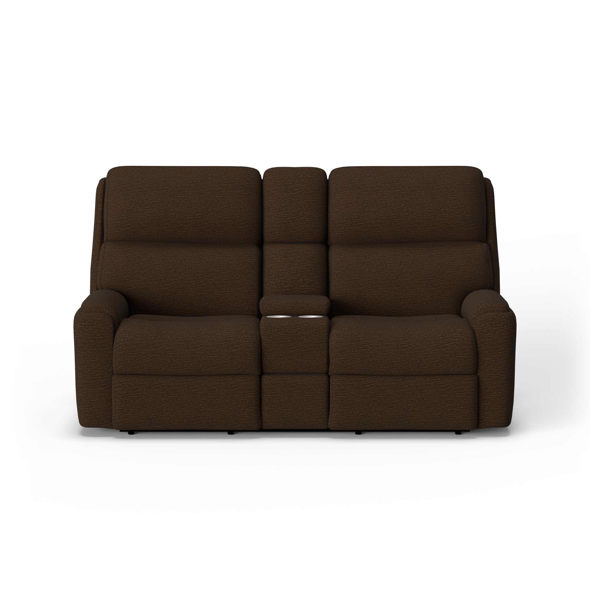 Rio Fabric Power Reclining Loveseat with Console