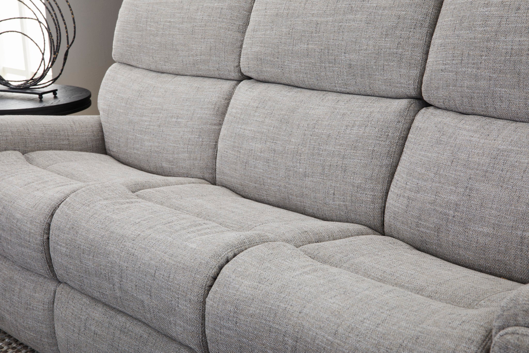 Rio Fabric Power Reclining Sofa with Power Headrests