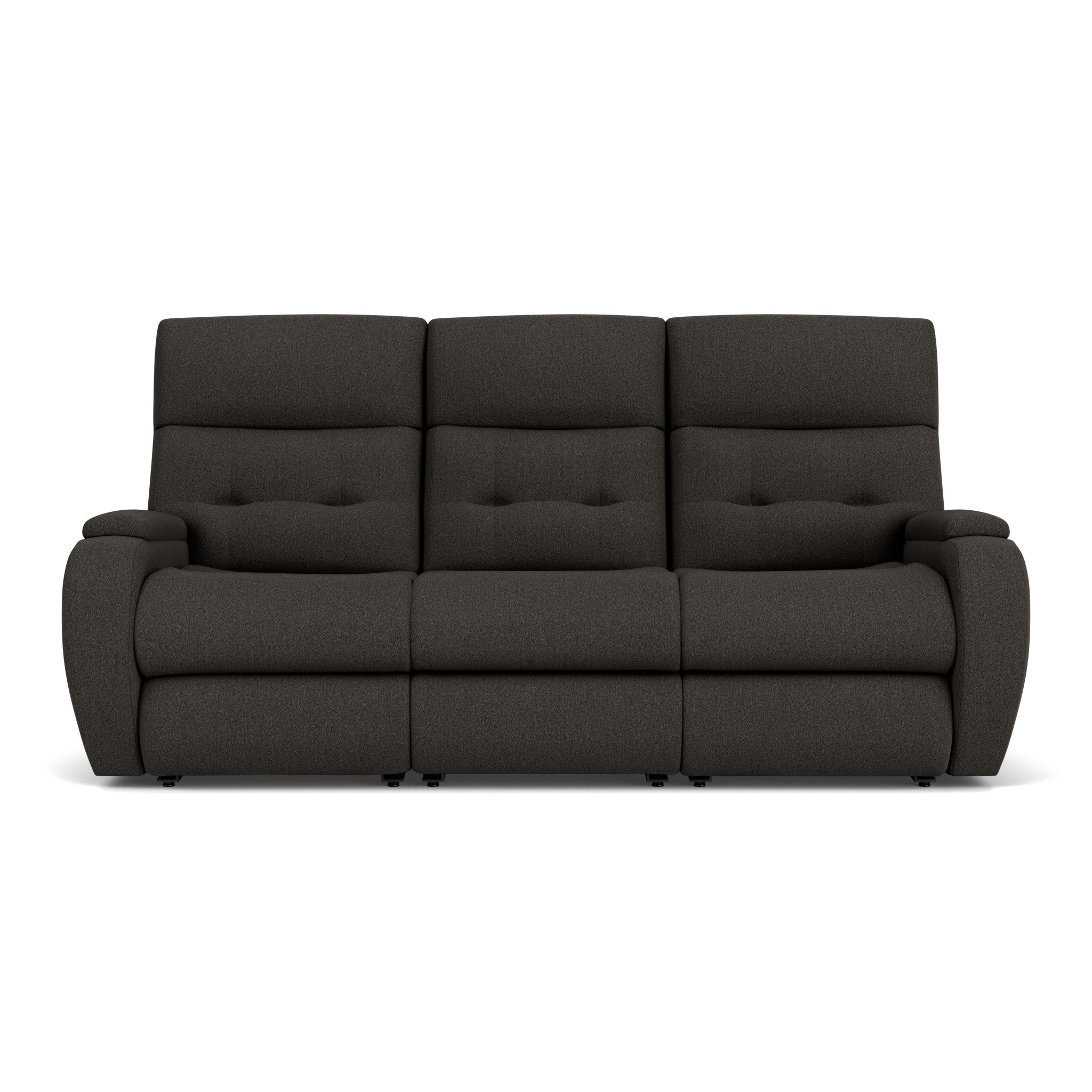 Strait Fabric Power Reclining Sofa with Power Headrests