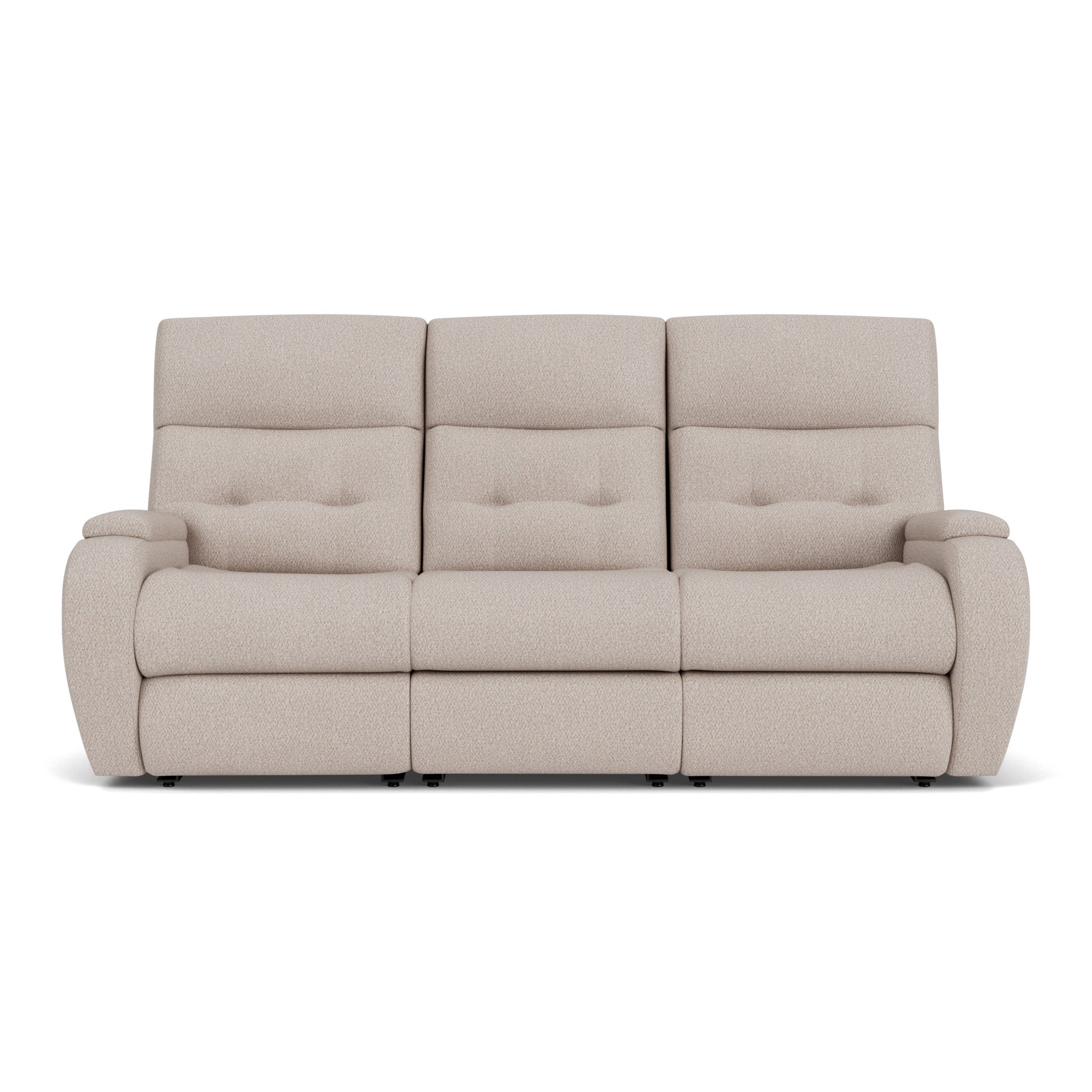 Strait Fabric Power Reclining Sofa with Power Headrests