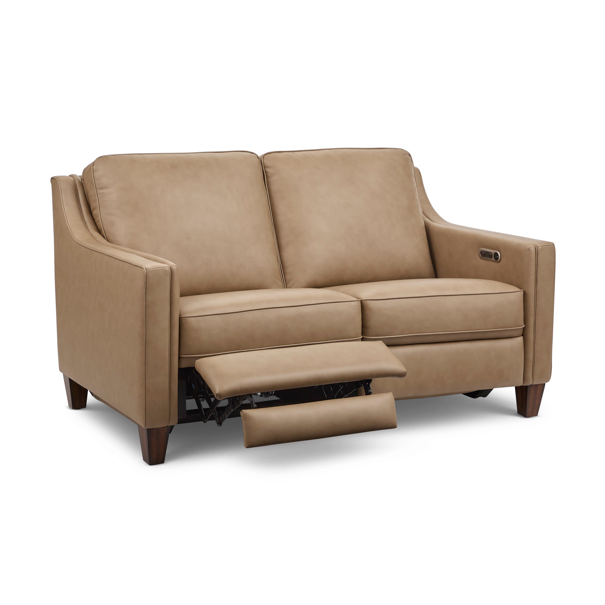 Finley Leather Power Inclining Loveseat