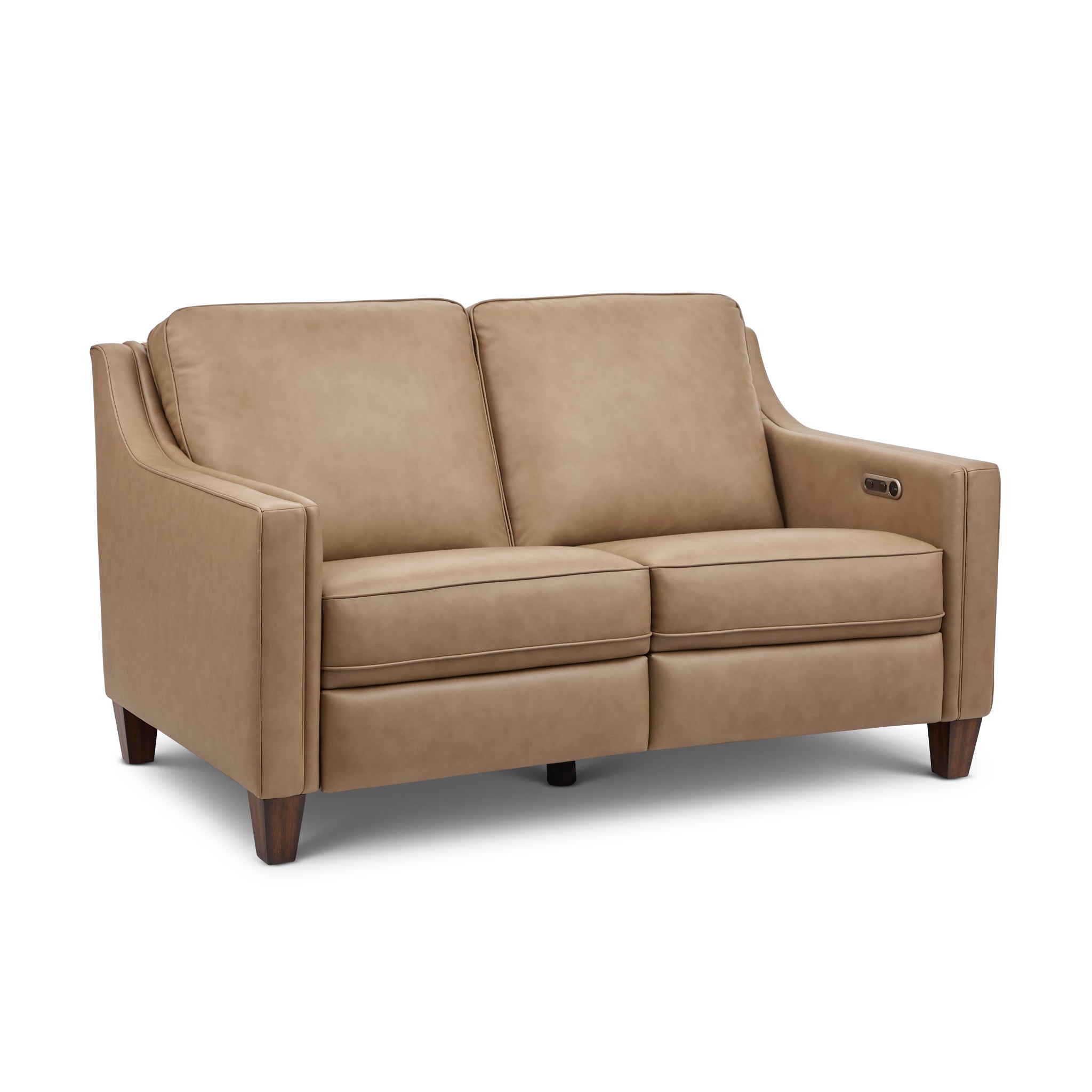 Finley Leather Power Inclining Loveseat
