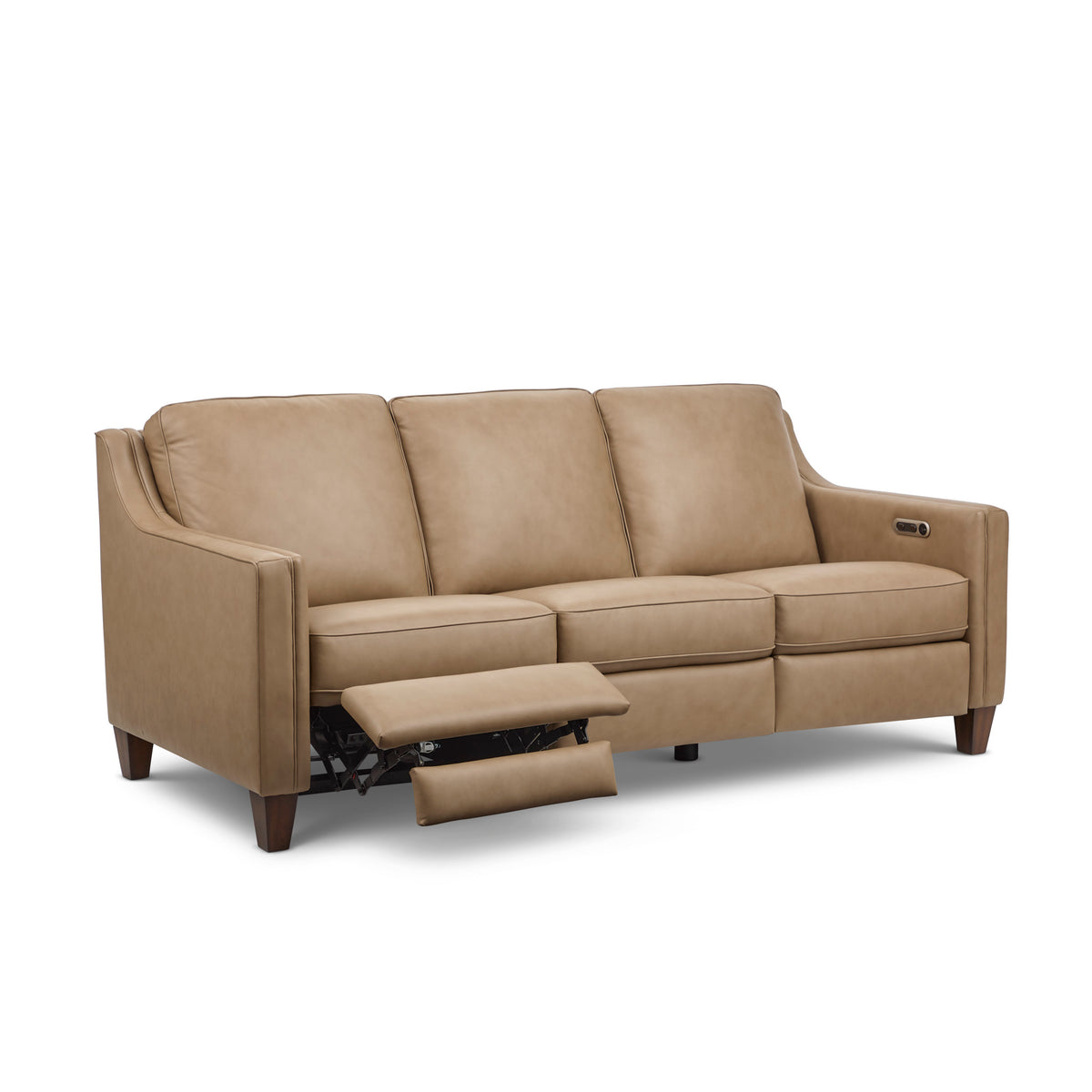 Finley Leather Power Inclining Sofa