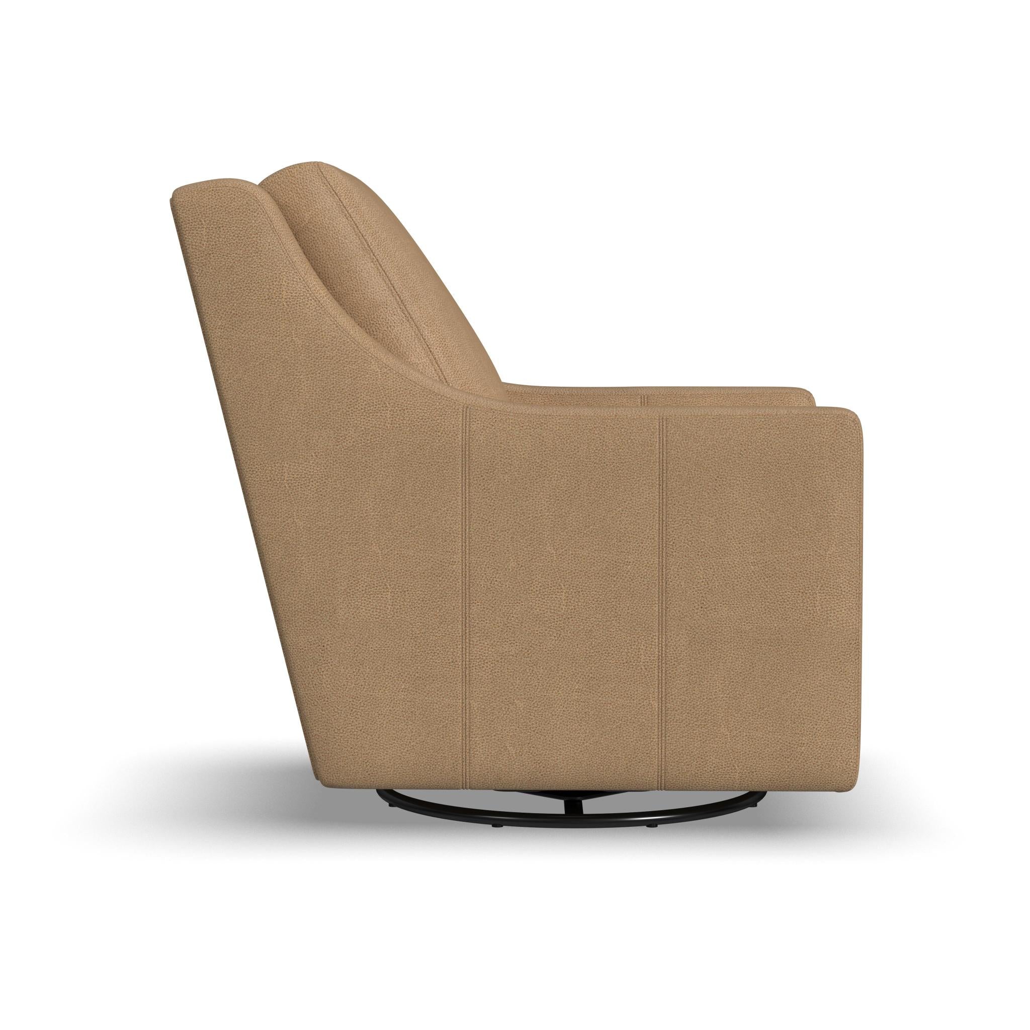 Murph Leather Swivel Glider