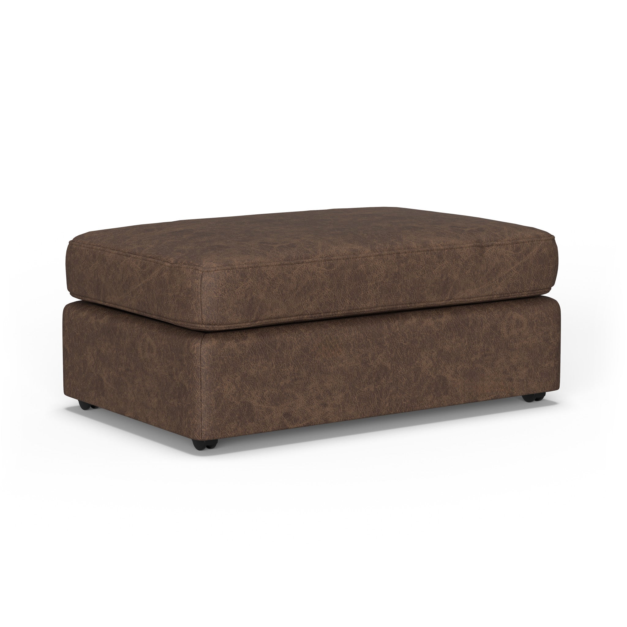 Vail Leather Cocktail Ottoman