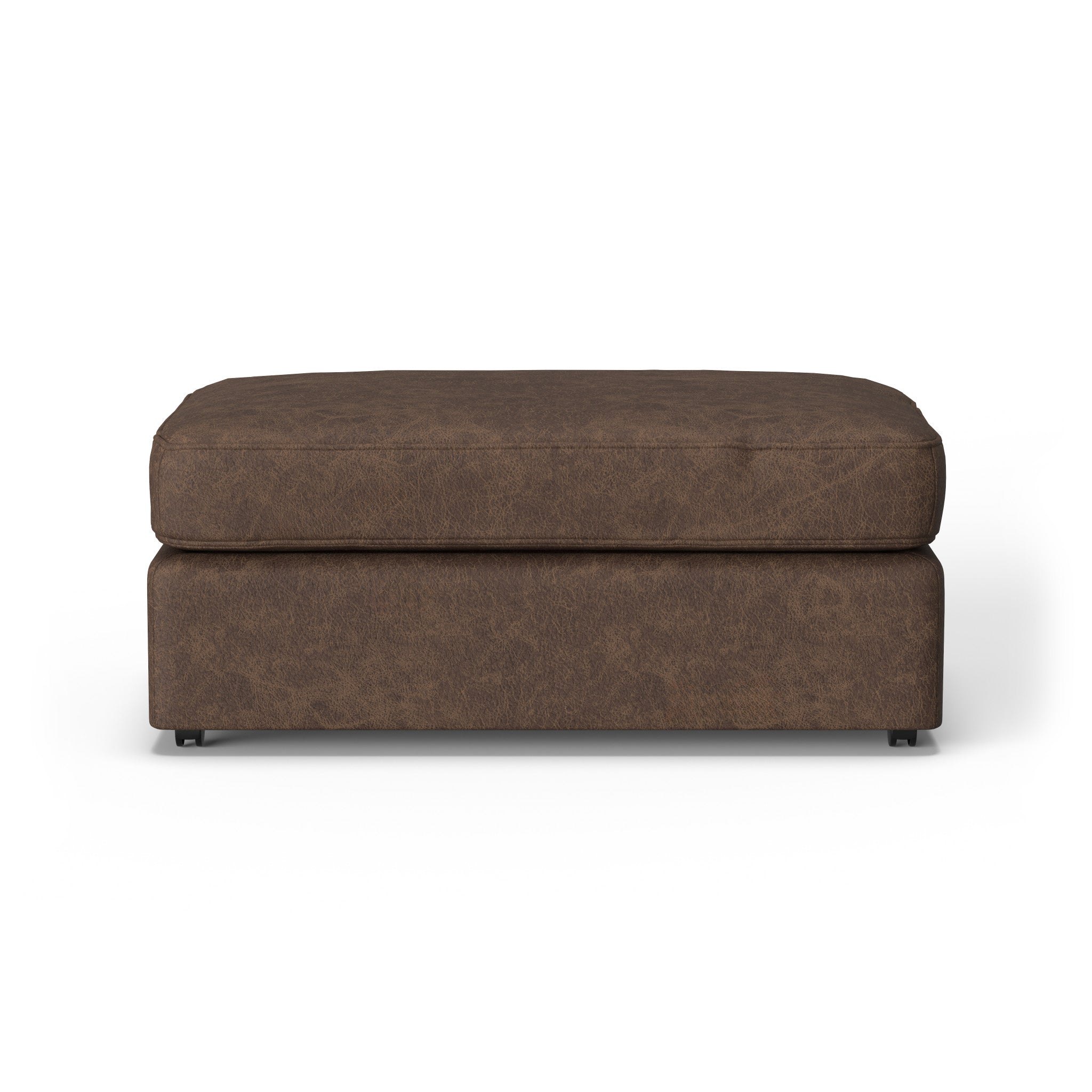 Vail Leather Cocktail Ottoman