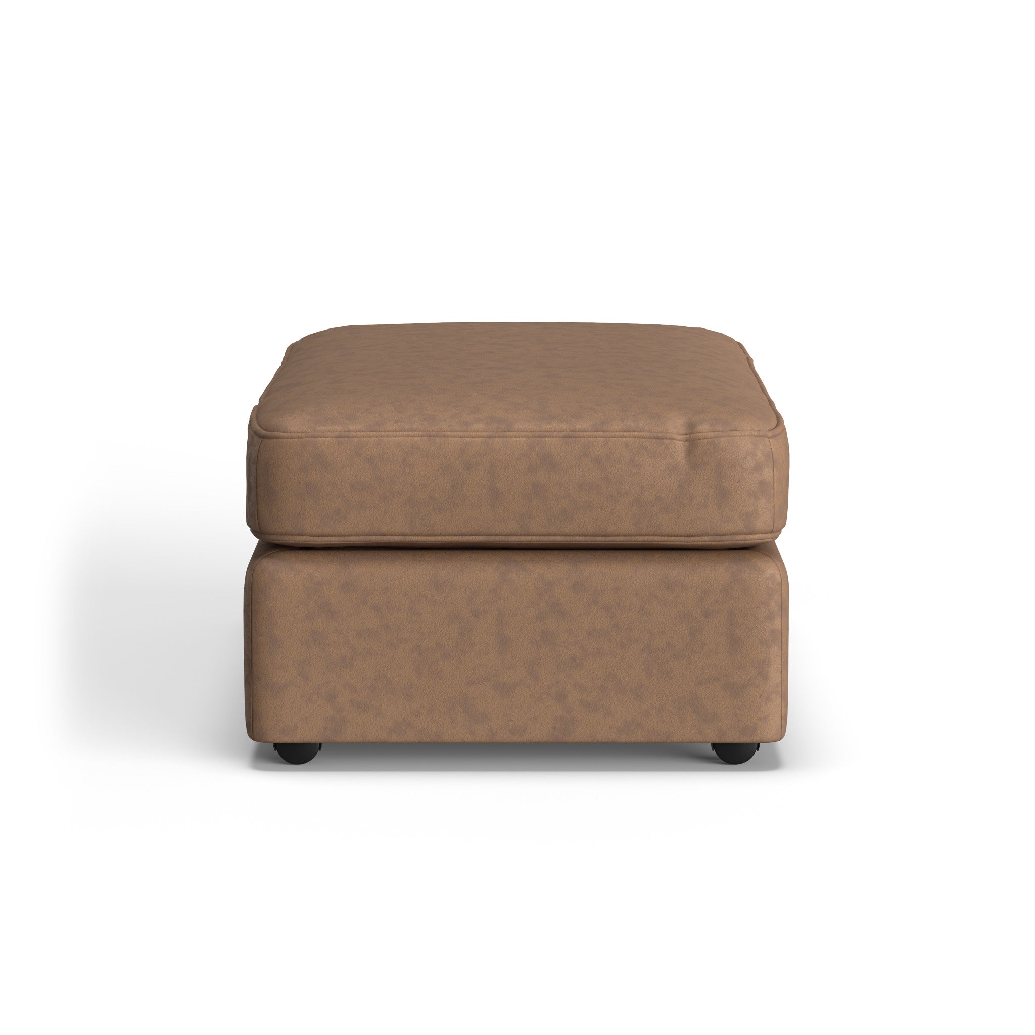Vail Leather Cocktail Ottoman