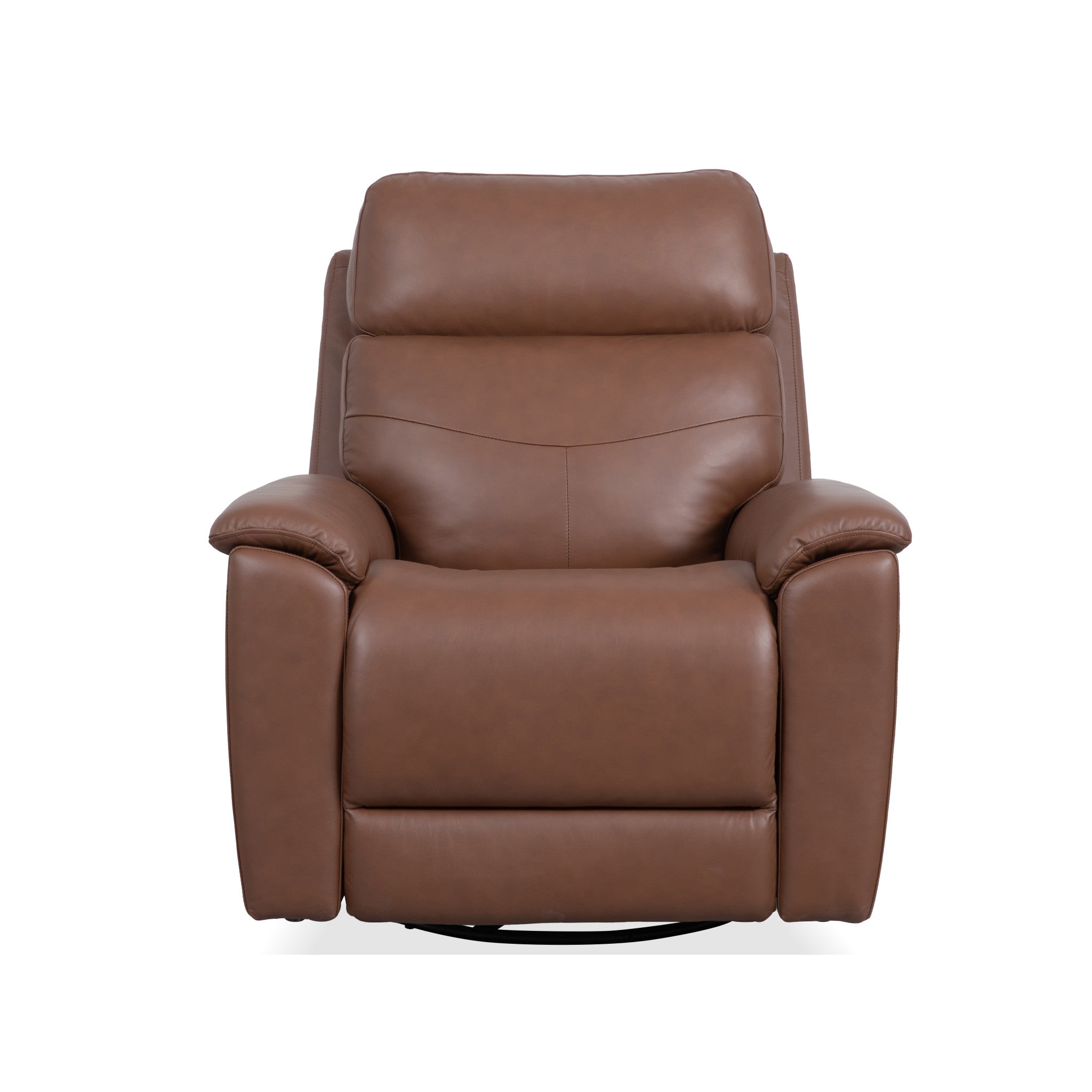 Refined Leather Swivel Gliding Recliner