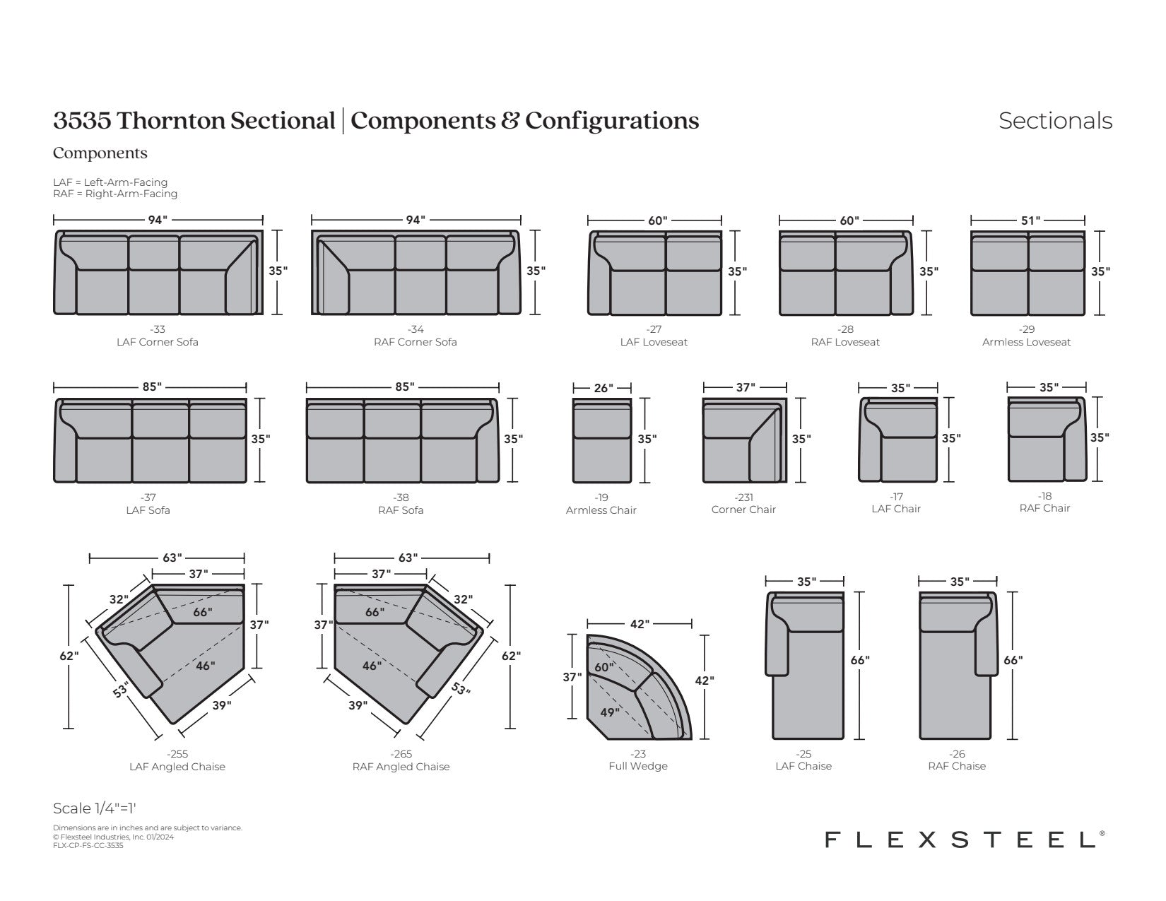 Thornton Leather Sectional