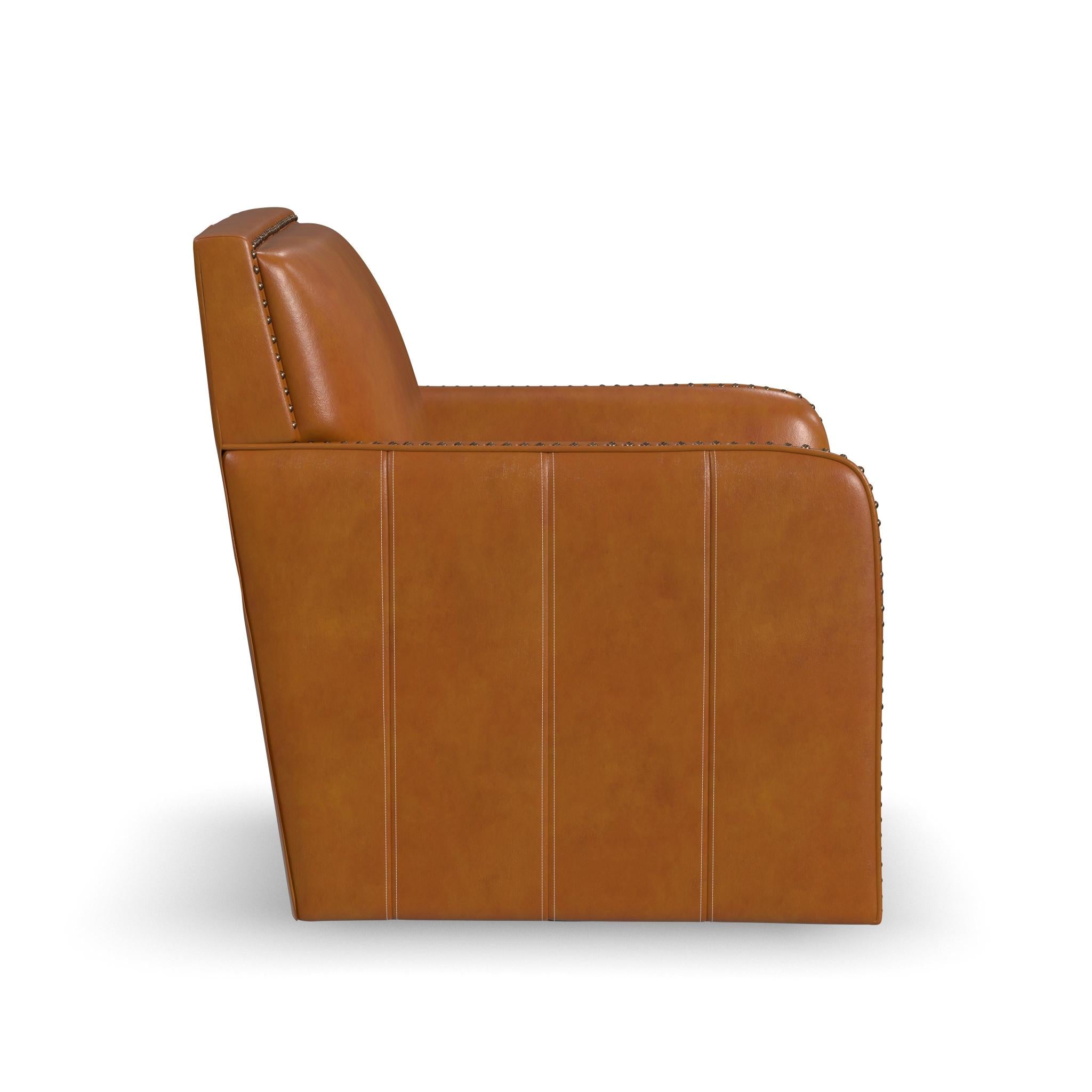 Beckett Leather Swivel Chair