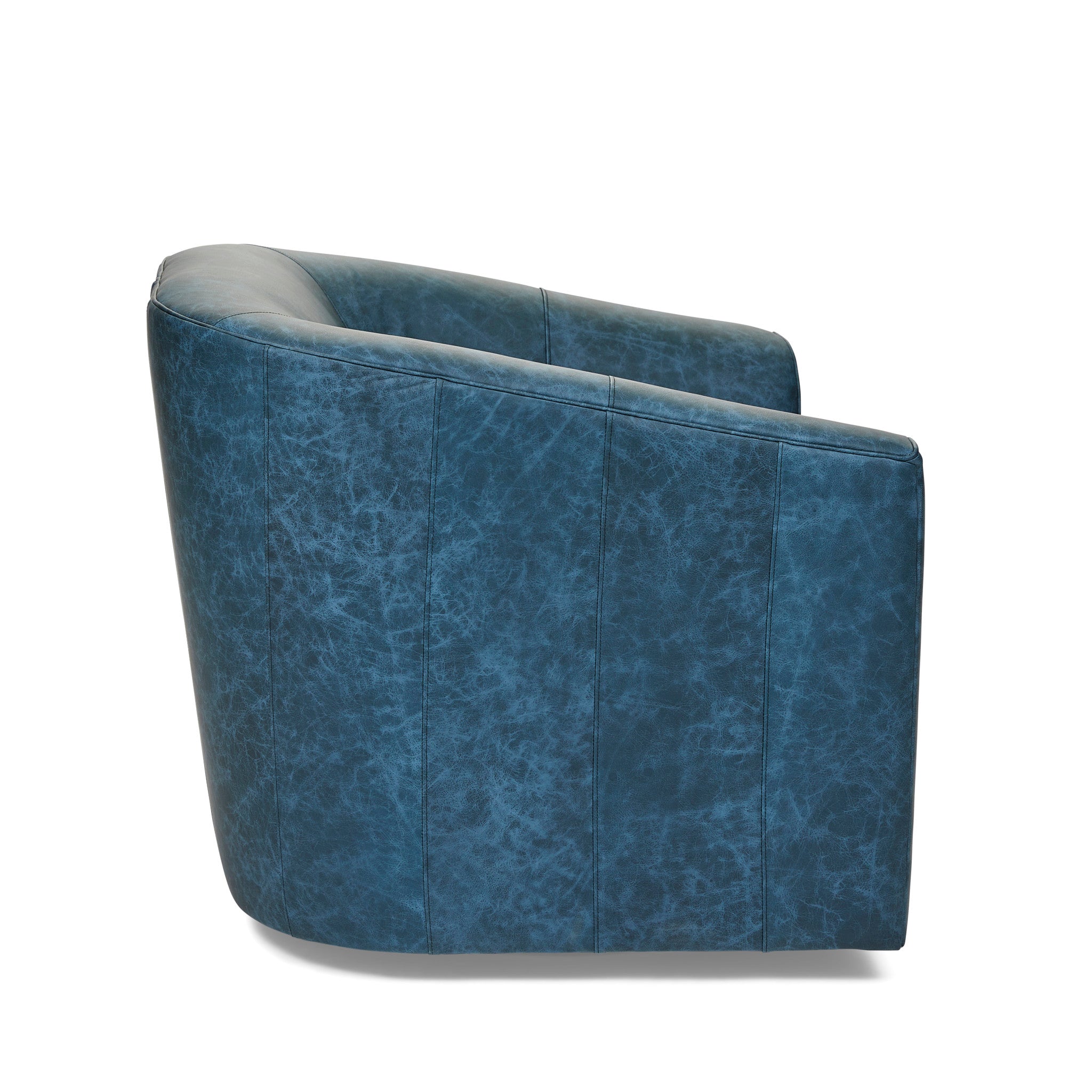 Jewel Fabric & Leather Swivel Chair