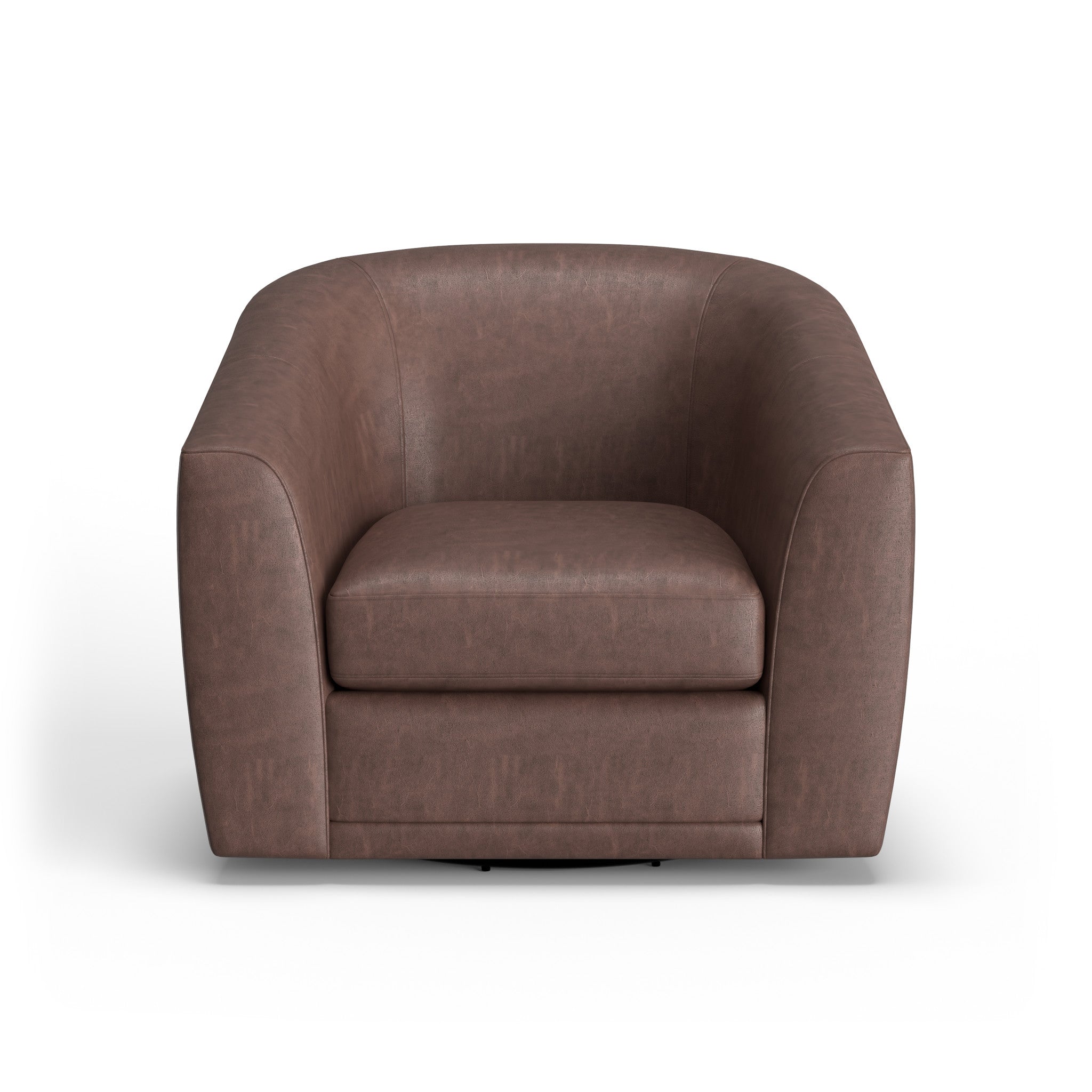 Jewel Fabric & Leather Swivel Chair
