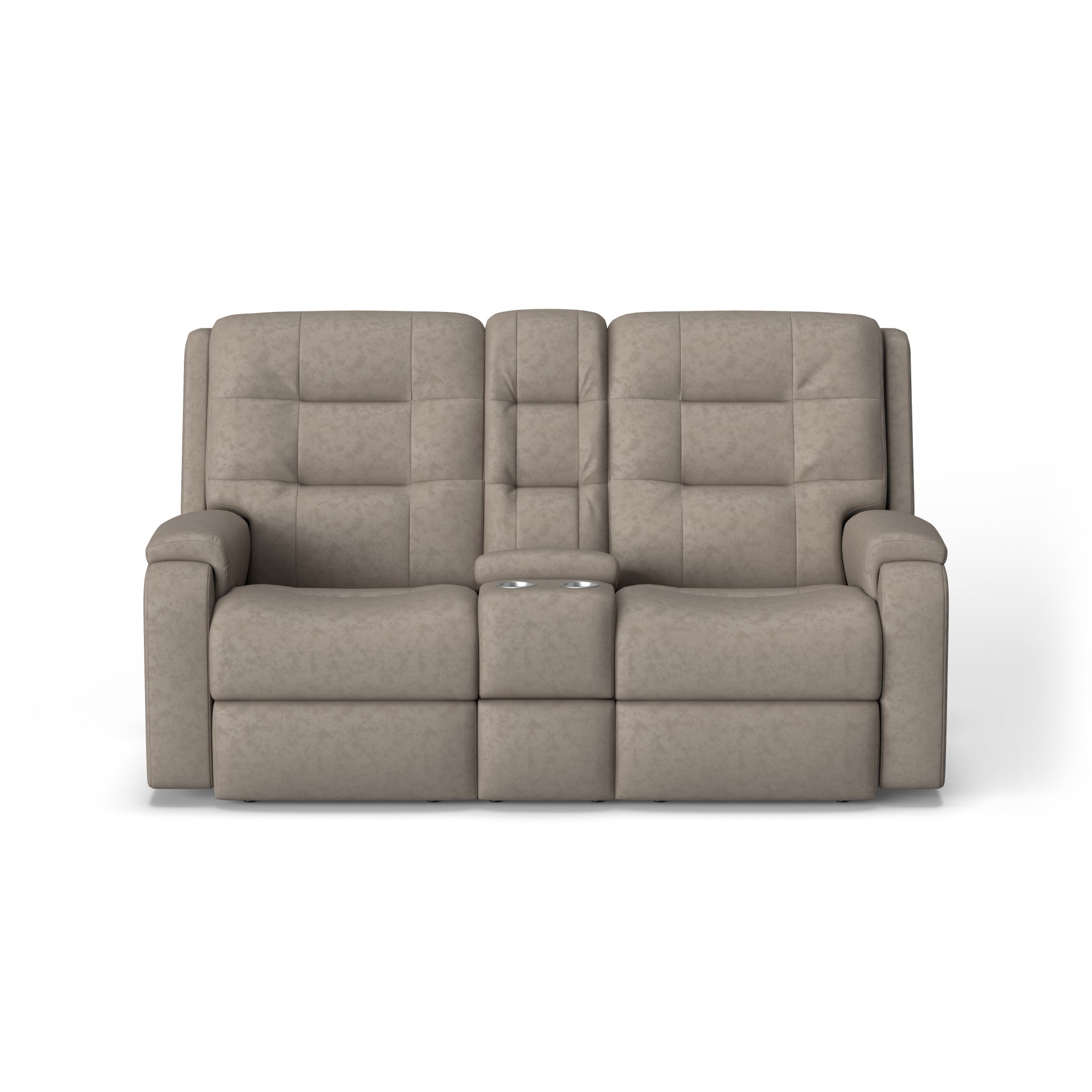 Arlo Leather Power Reclining Loveseat with Console