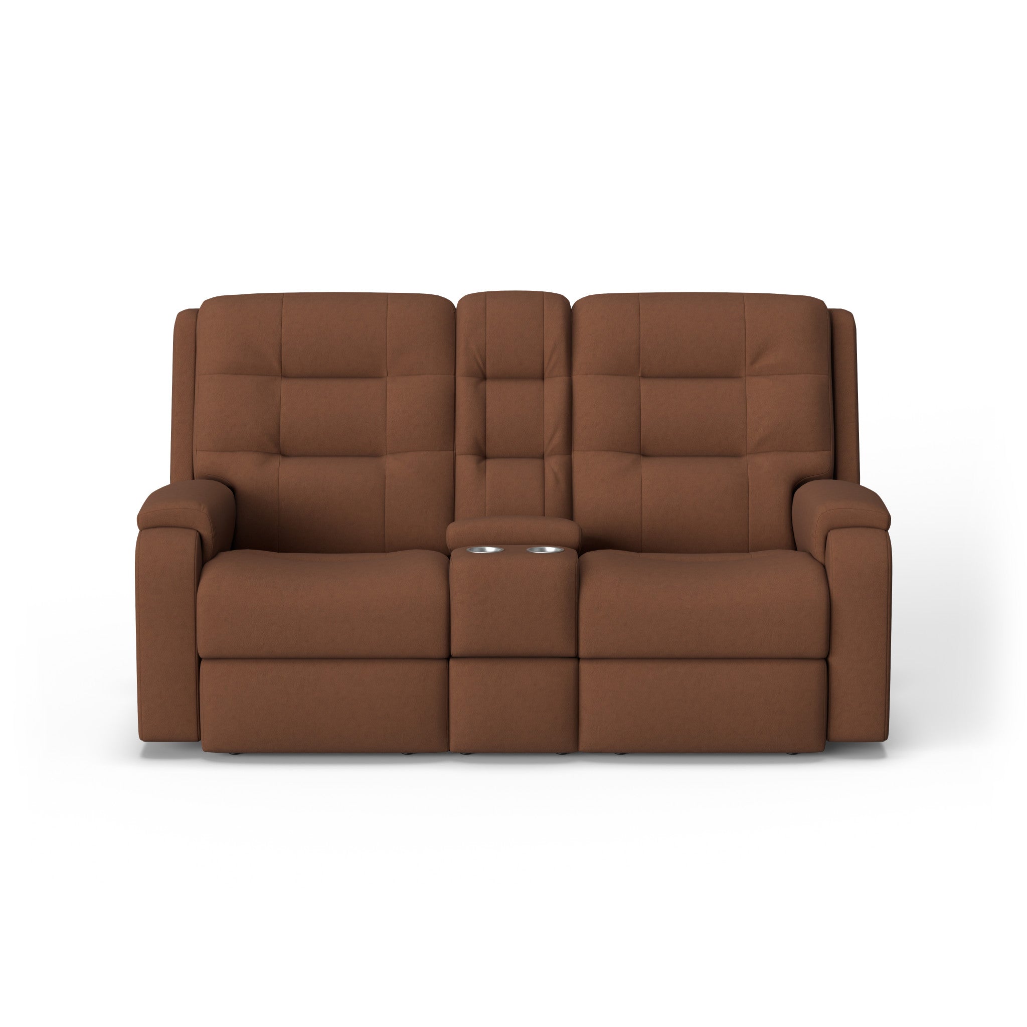 Arlo Leather Power Reclining Loveseat with Console