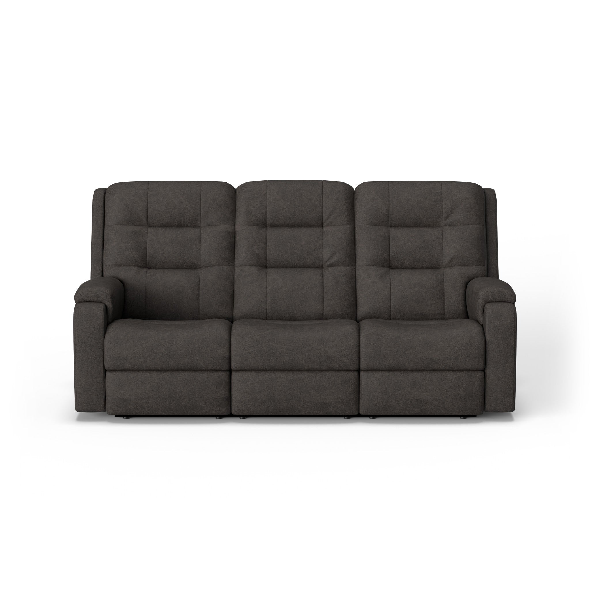 Arlo Leather Power Reclining Sofa with Power Headrests & Lumbar