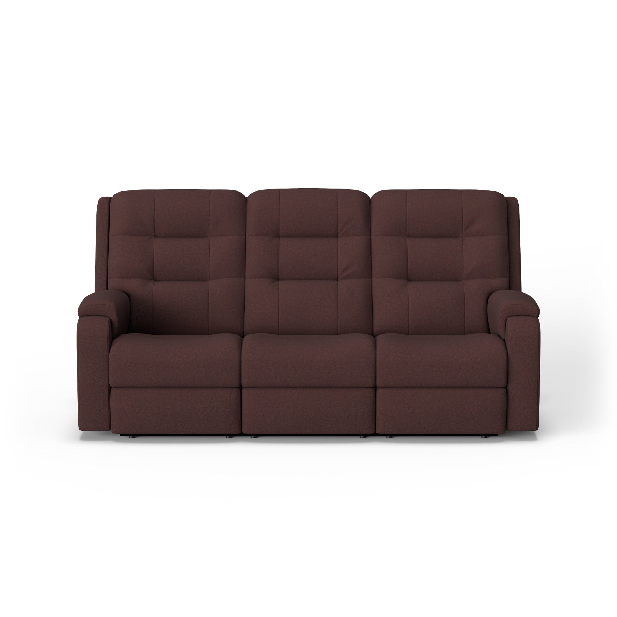 Arlo Leather Power Reclining Sofa with Power Headrests & Lumbar