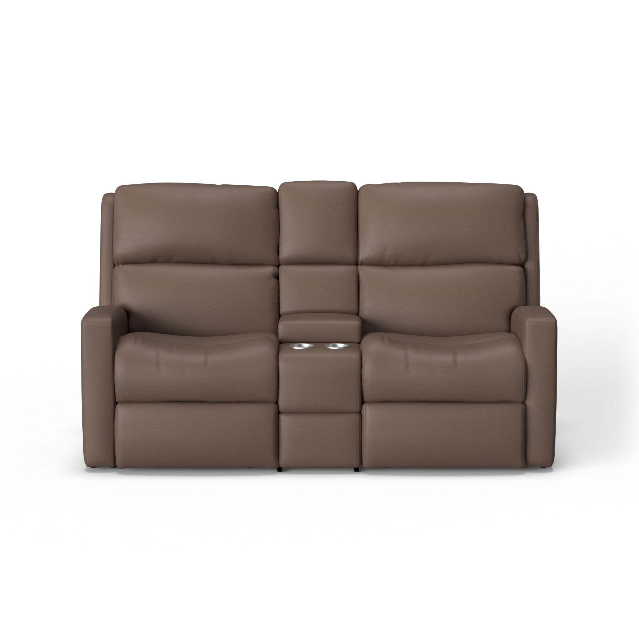 Catalina Leather Power Reclining Loveseat with Console