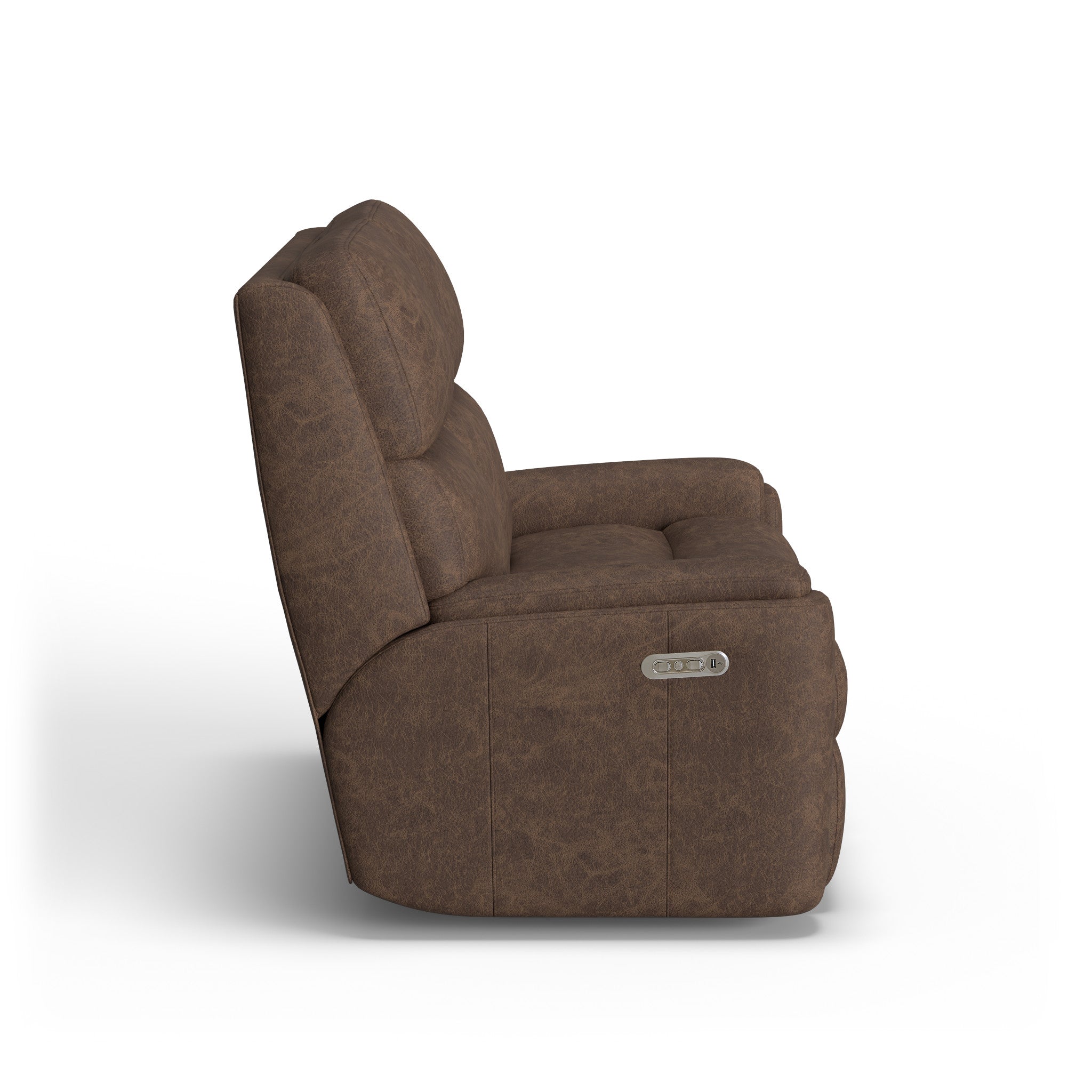 Rio Leather Power Reclining Loveseat with Power Headrests