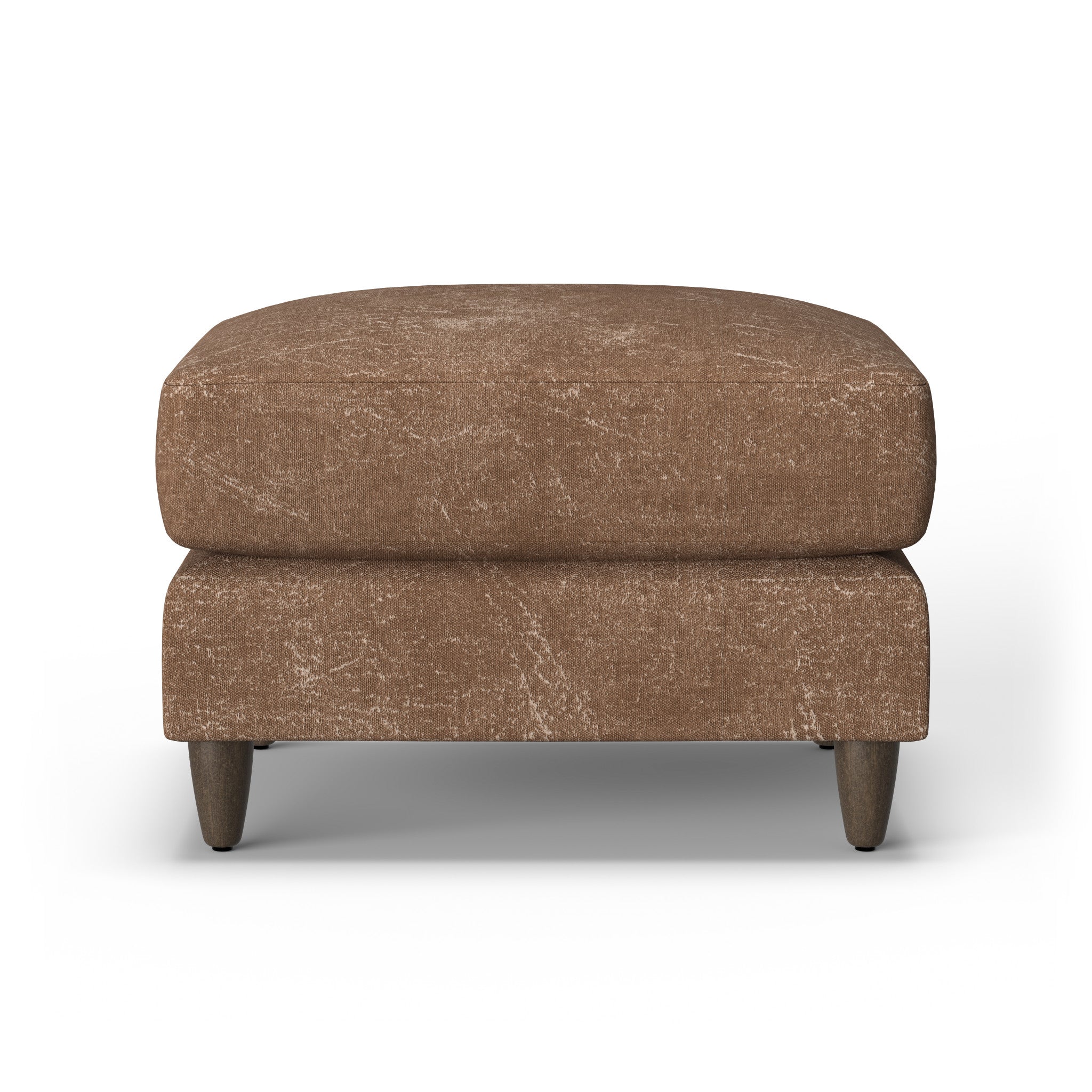 Fern Fabric Ottoman
