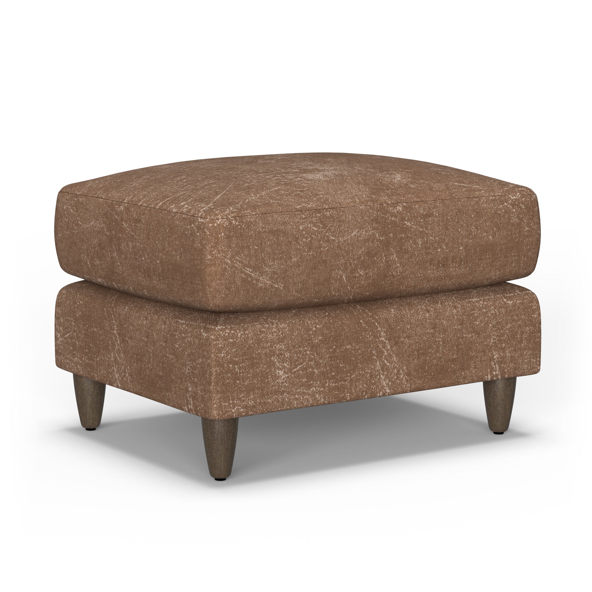Fern Fabric Ottoman
