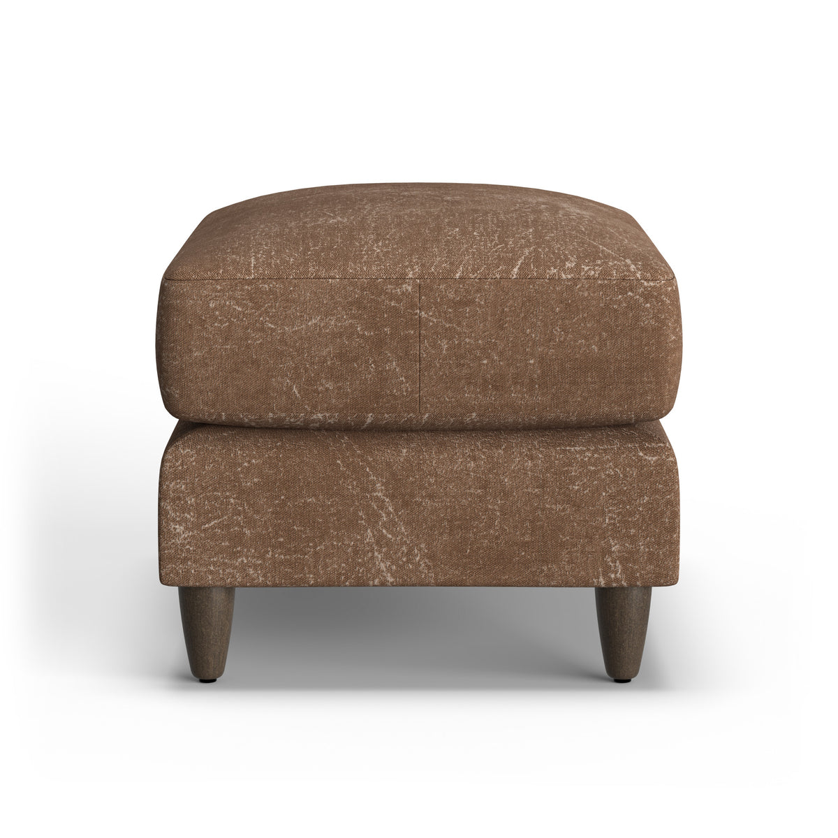 Fern Fabric Ottoman