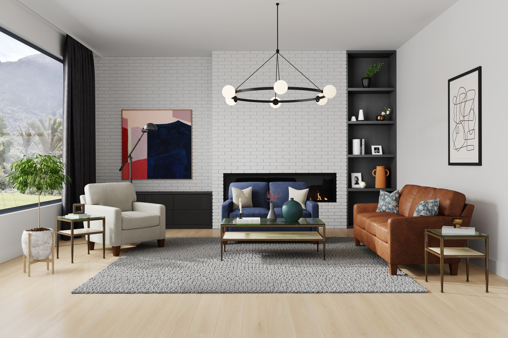 Moxy Fabric Loveseat