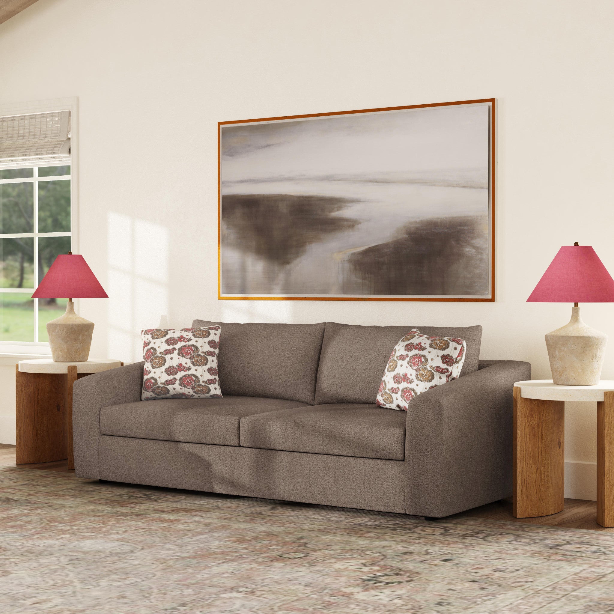 Chevy Fabric Two-Cushion Sofa