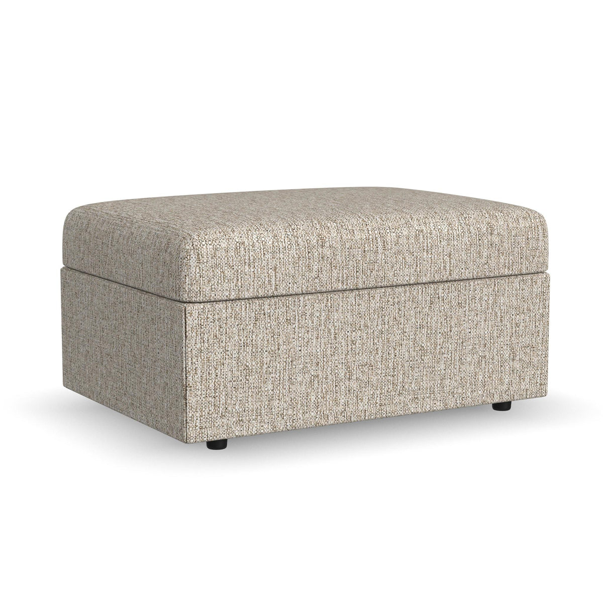 Sky Fabric Storage Ottoman