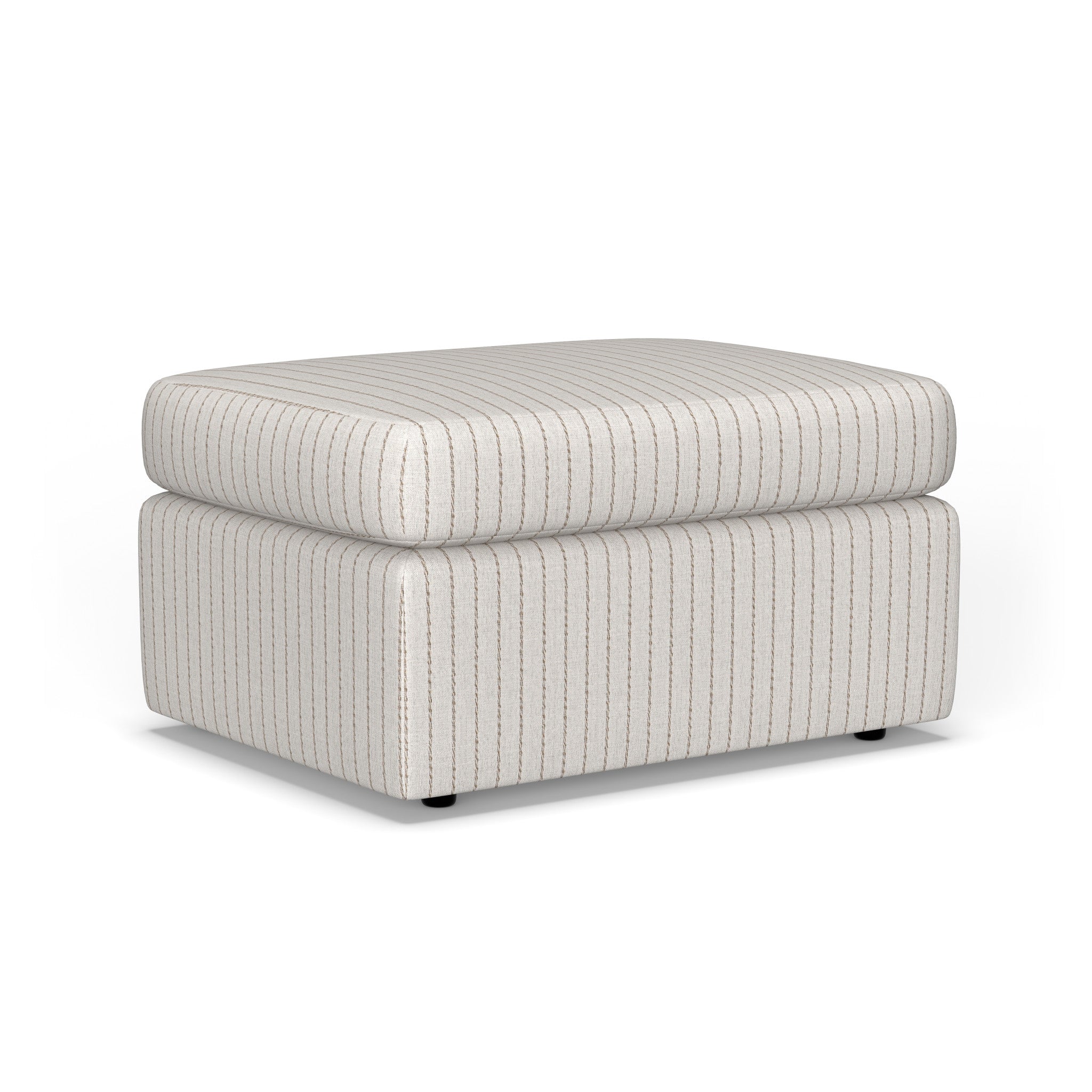 Sky Fabric Ottoman