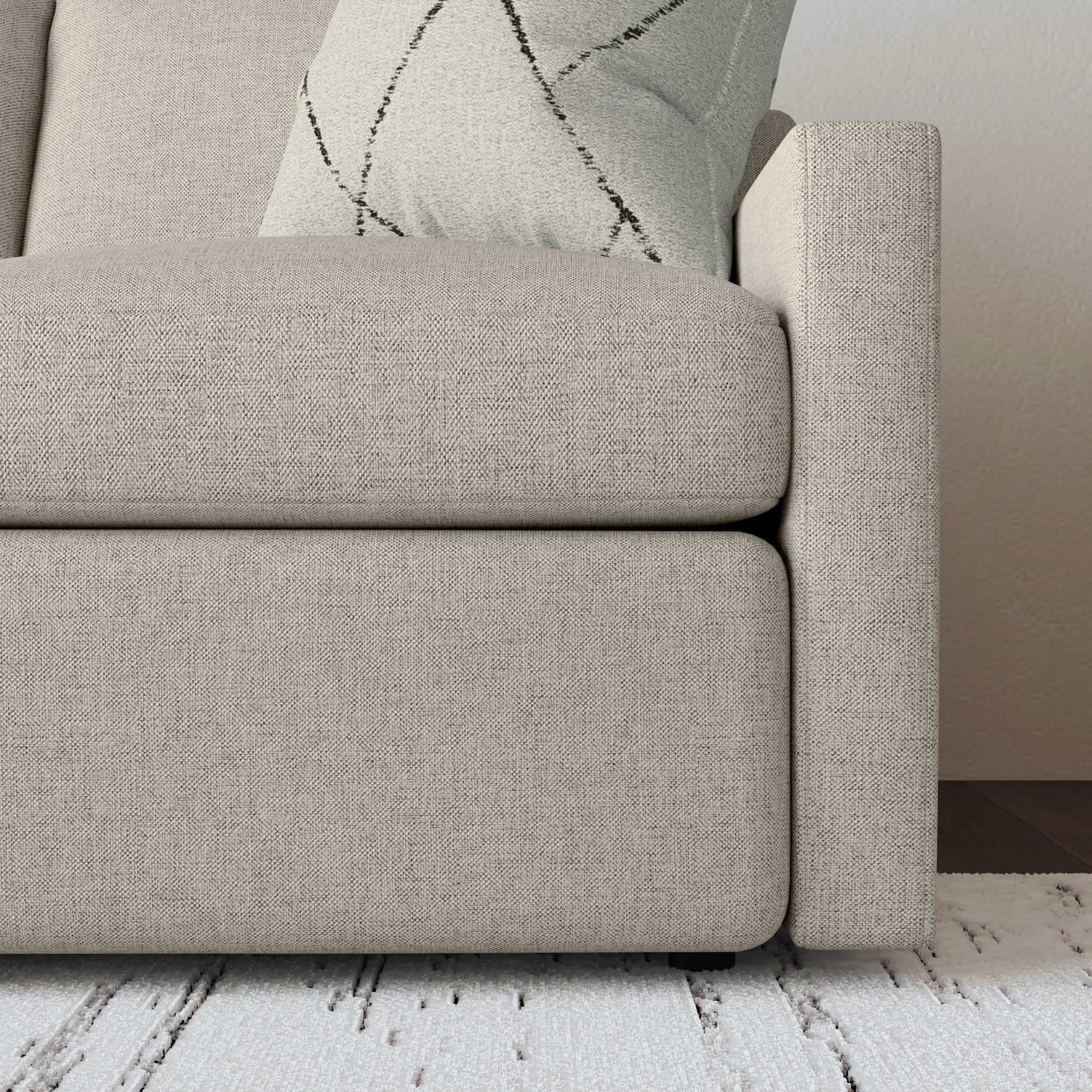 Sky Fabric Loveseat