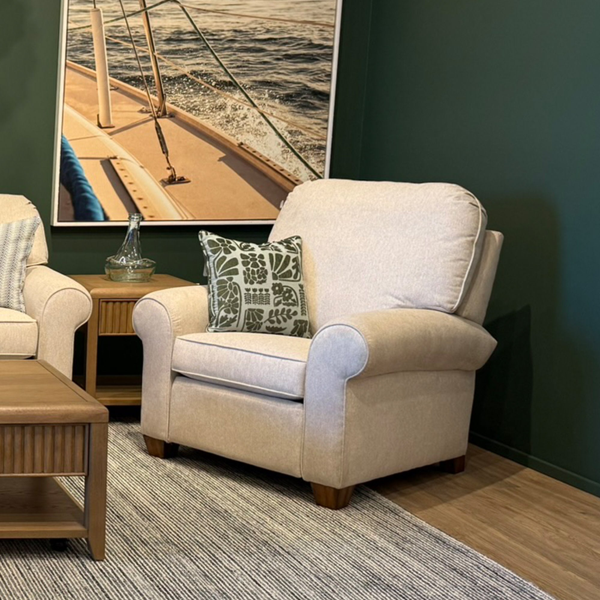 Thornton Fabric High-Leg Recliner