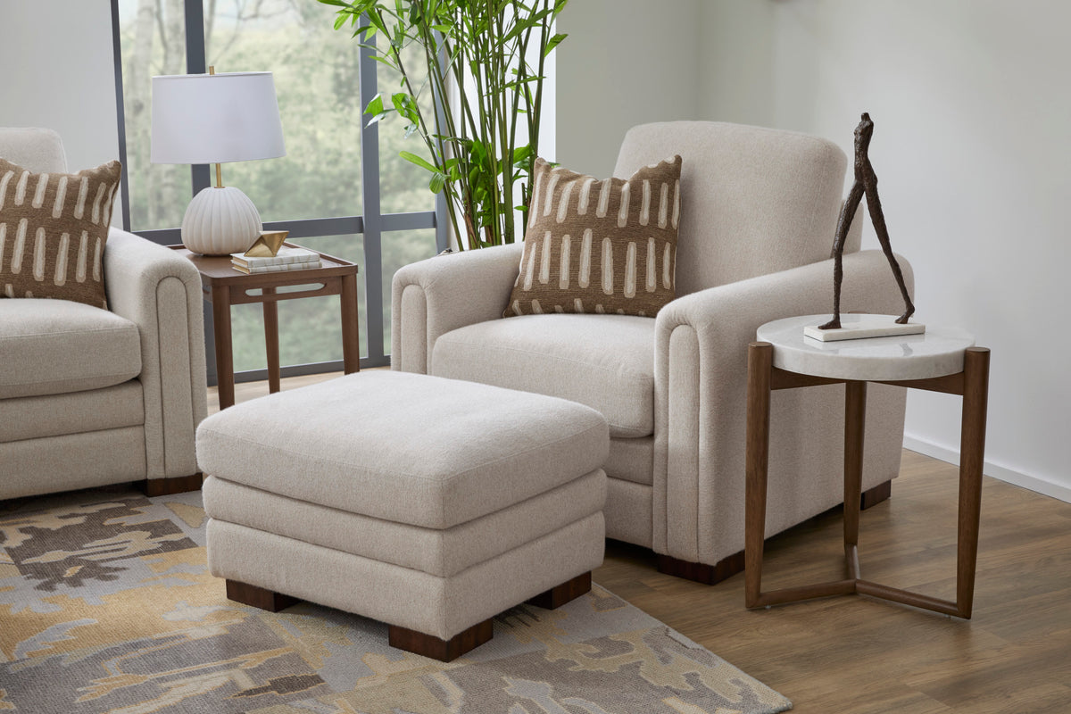 Rudy Fabric Ottoman