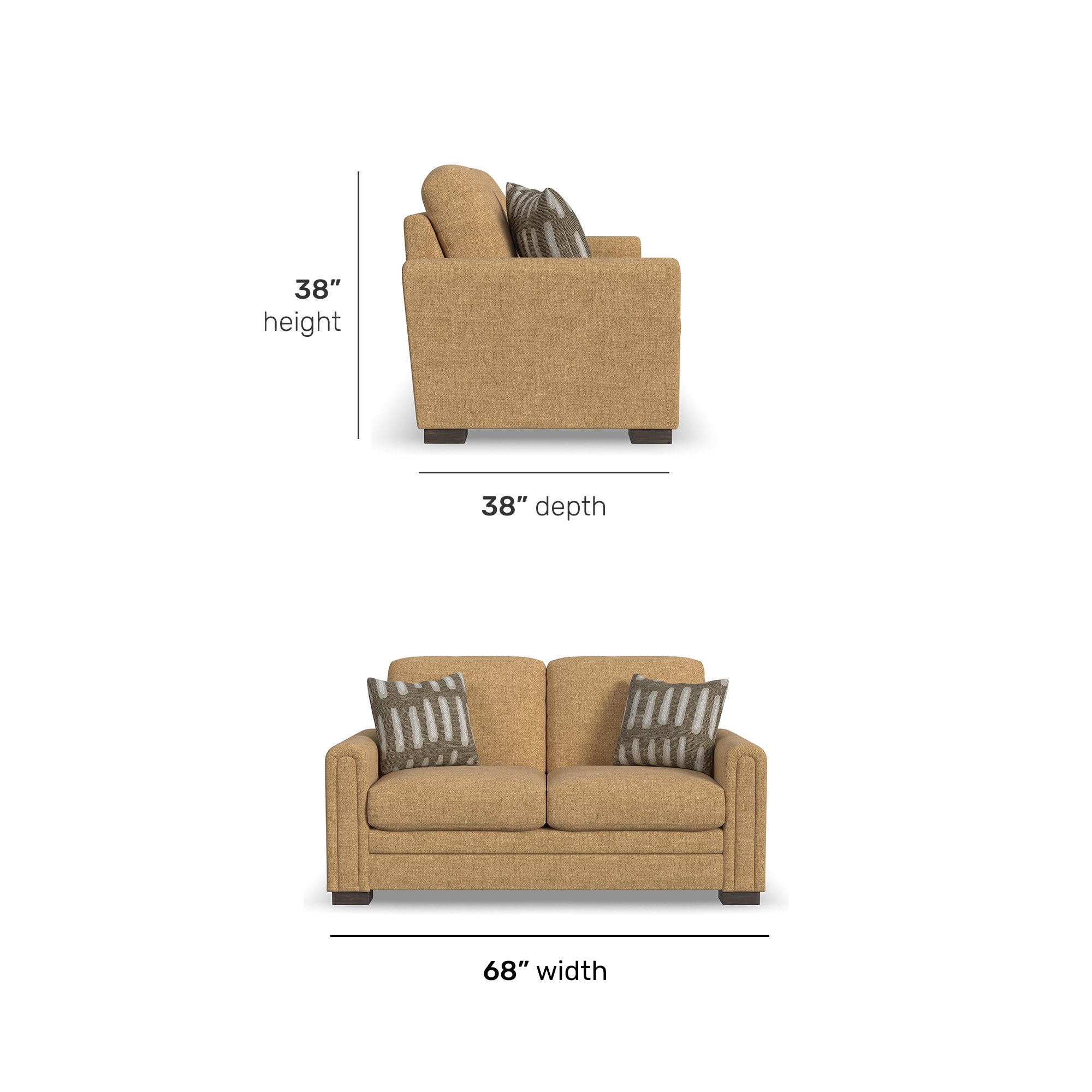 Rudy Fabric Loveseat