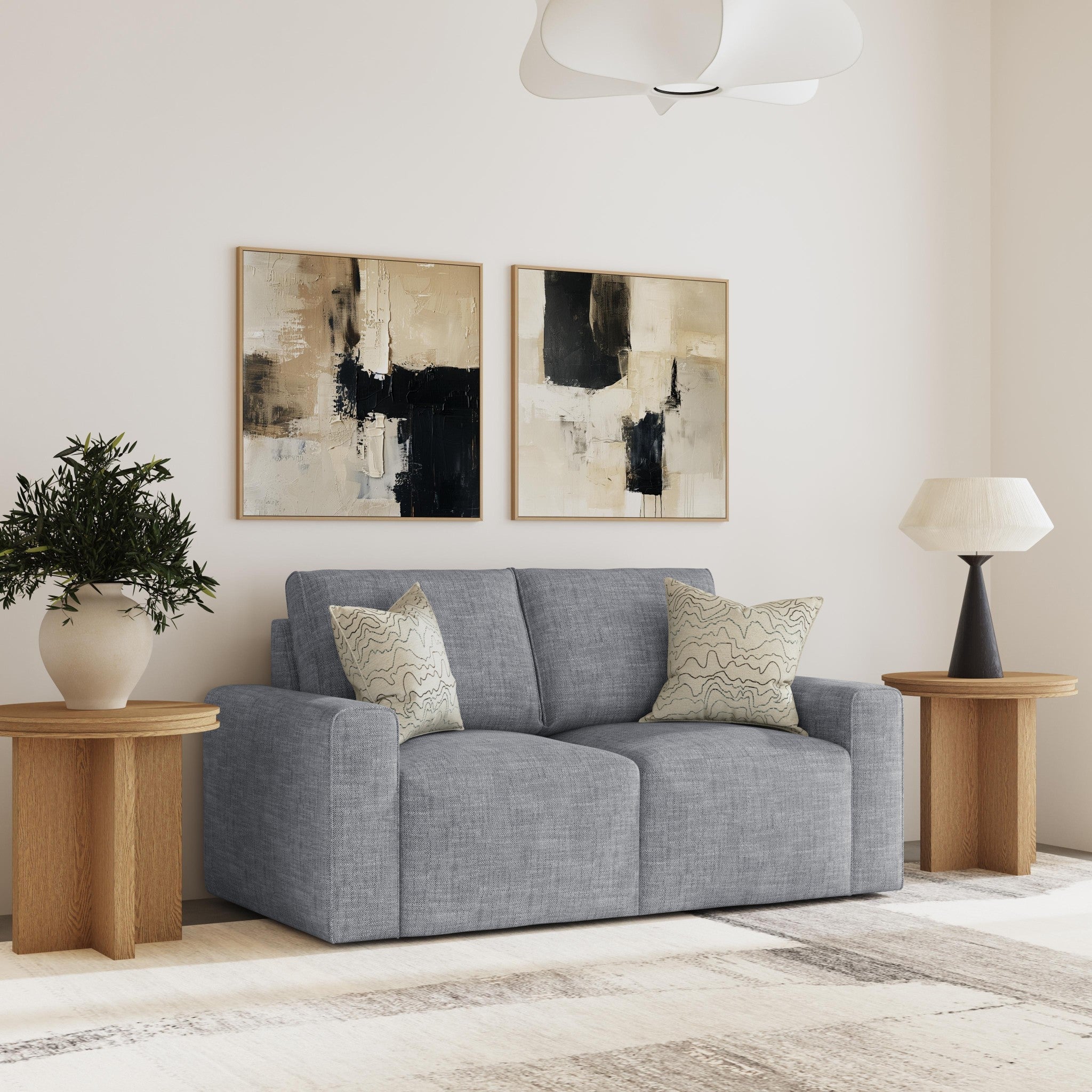 Dawson Fabric Loveseat