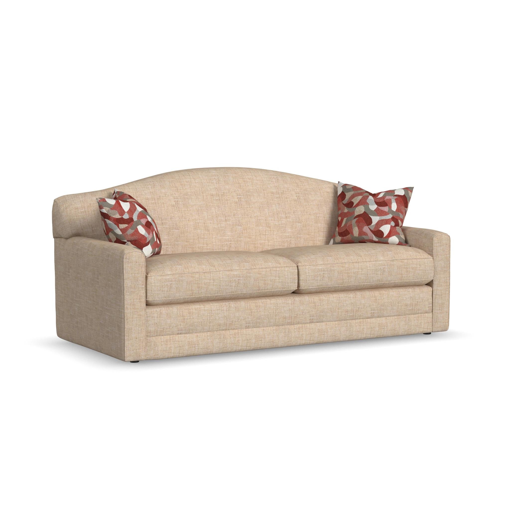Aggie Fabric Two-Cushion Sofa
