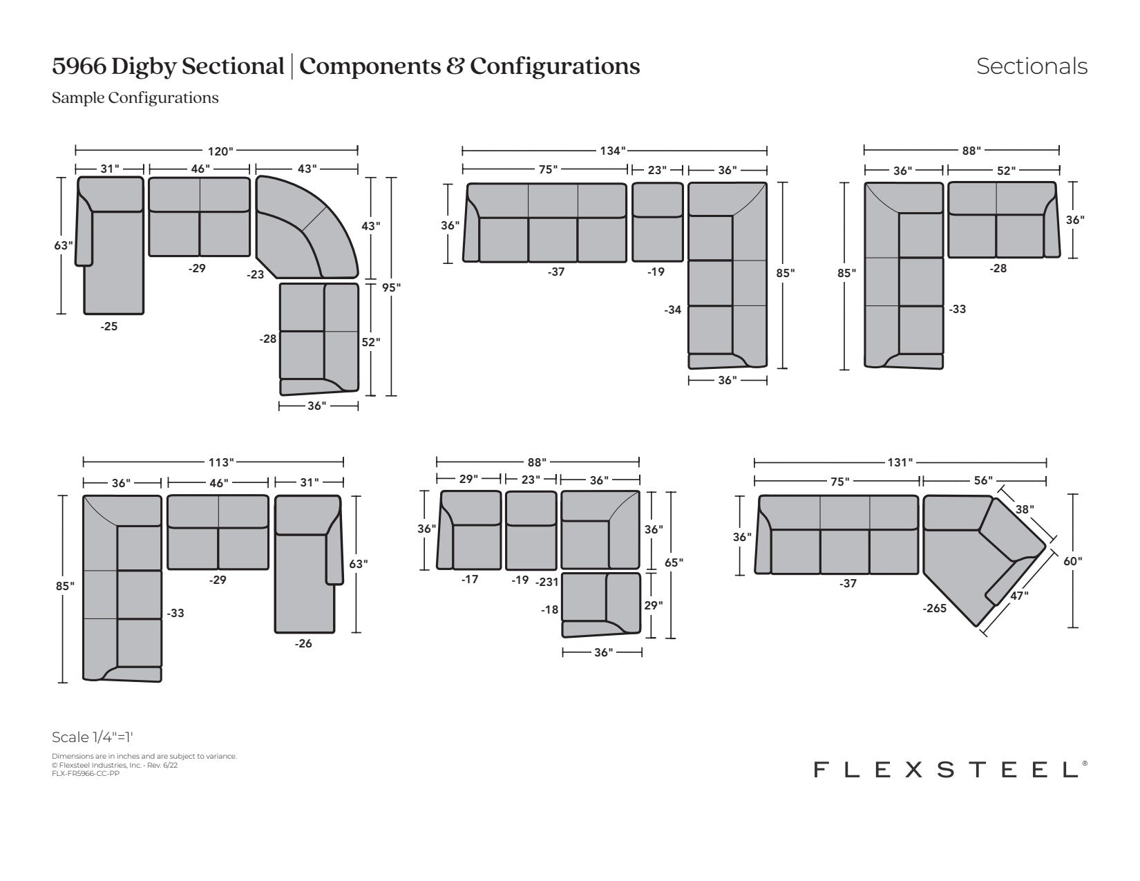 Digby Fabric Sectional