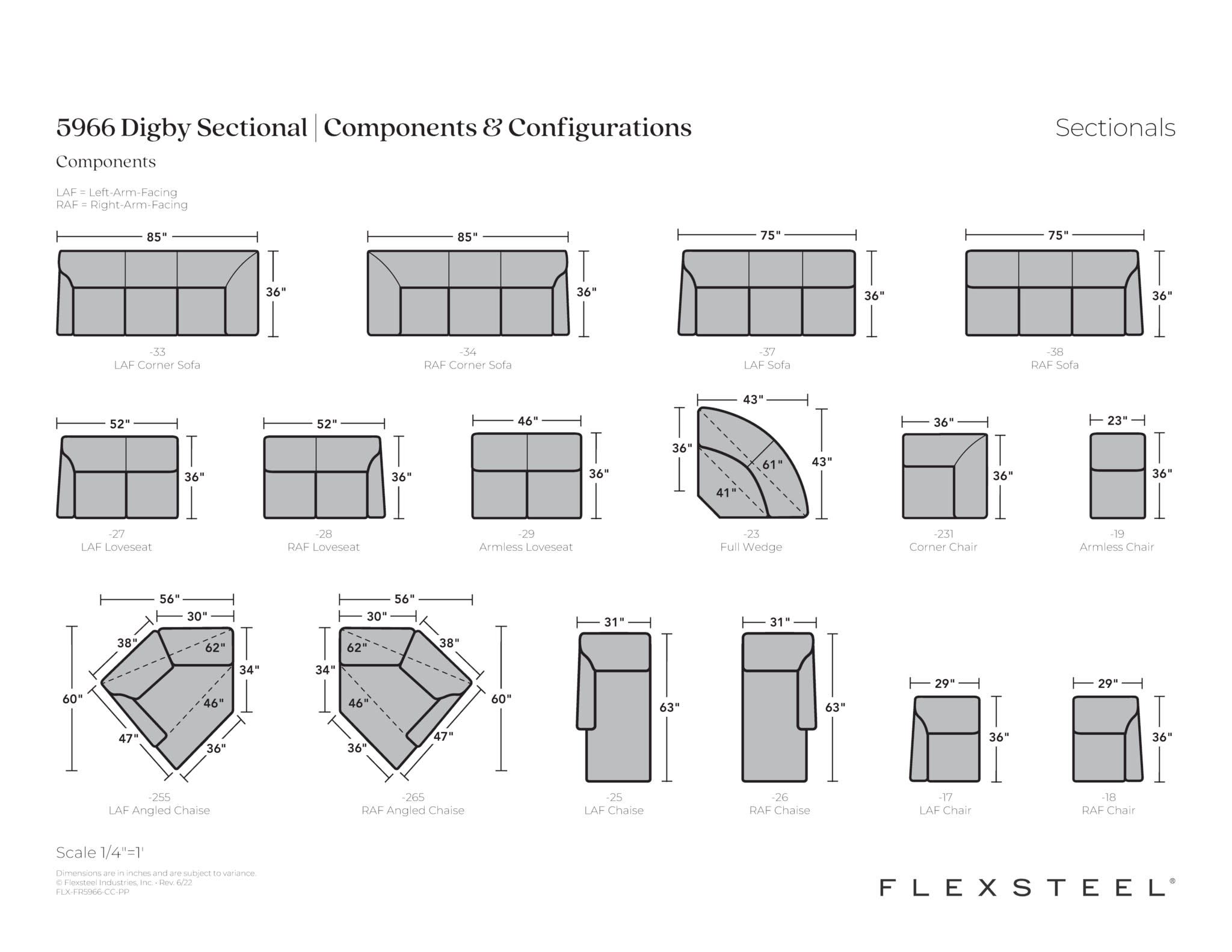 Digby Fabric Sectional