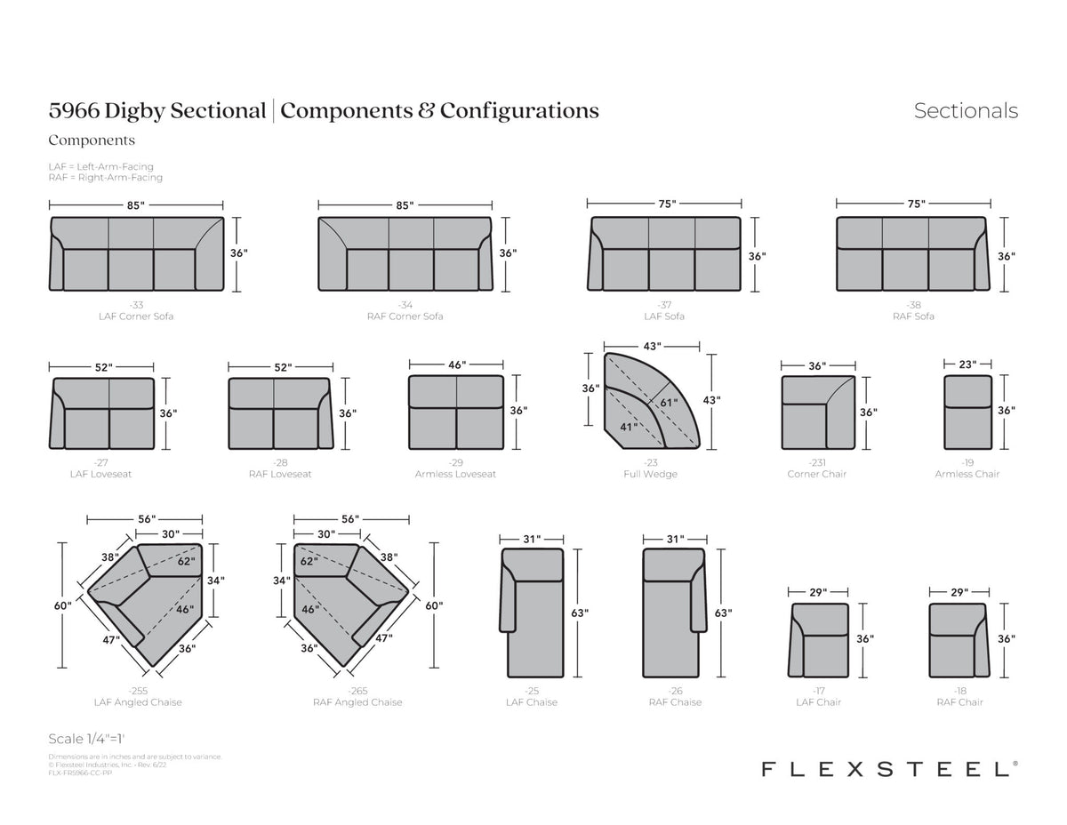 Digby Fabric Sectional