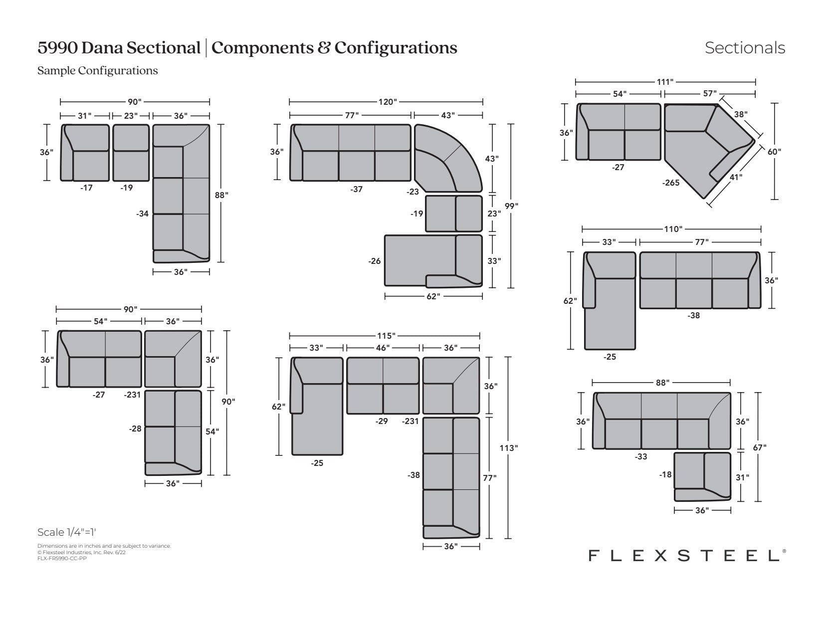 Dana Fabric Sectional