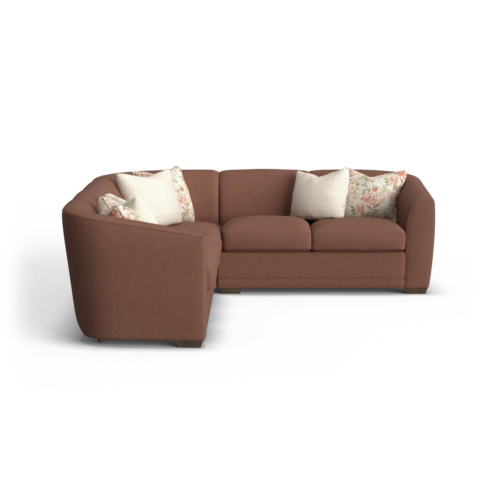 Jewel Fabric Stationary Sectional