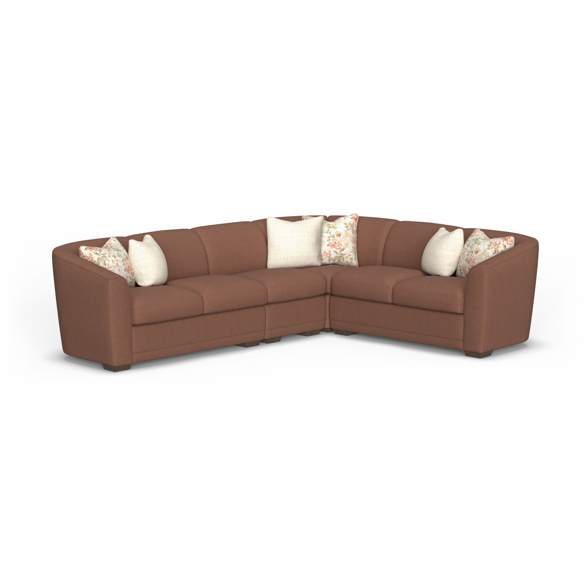 Jewel Fabric Stationary Sectional