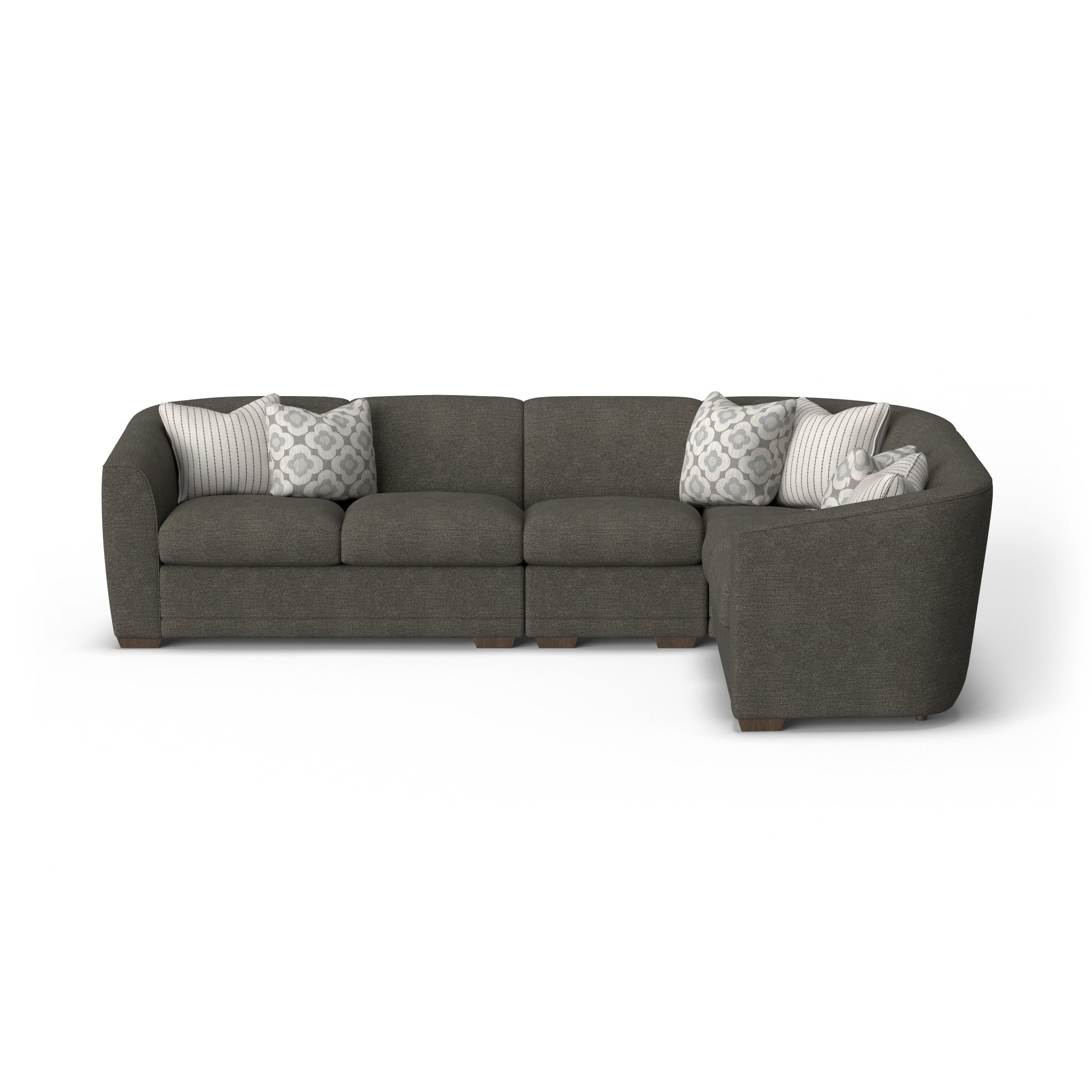 Jewel Fabric Stationary Sectional