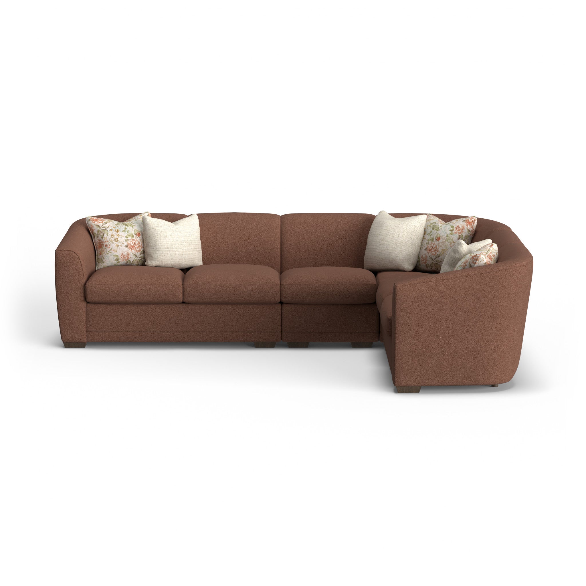Jewel Fabric Stationary Sectional