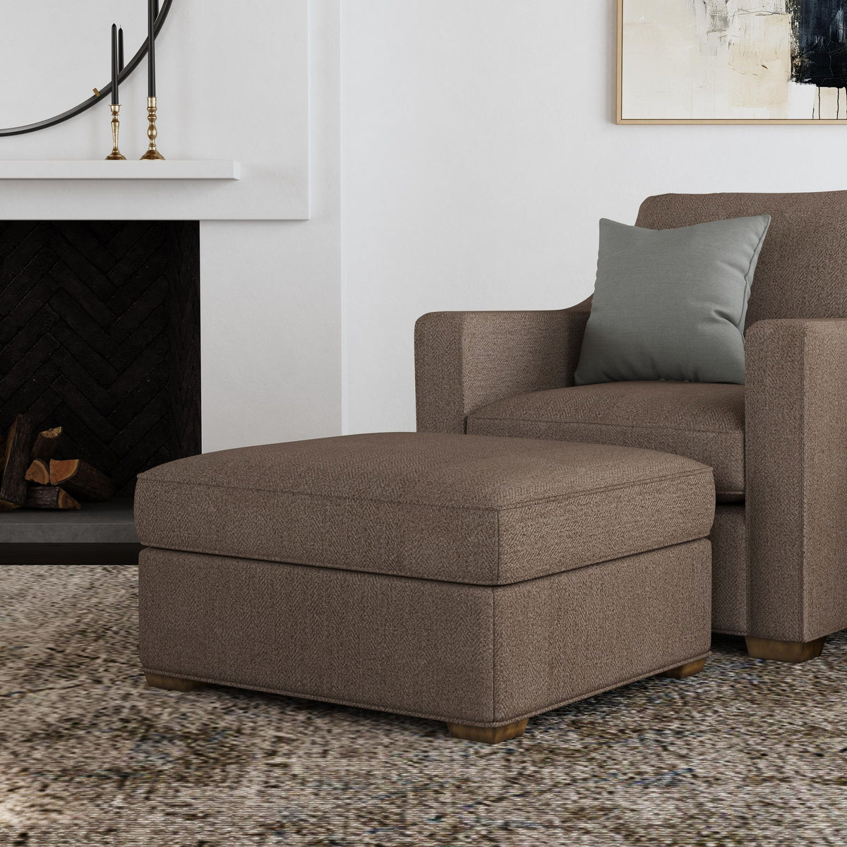 Milo Fabric Cocktail Ottoman